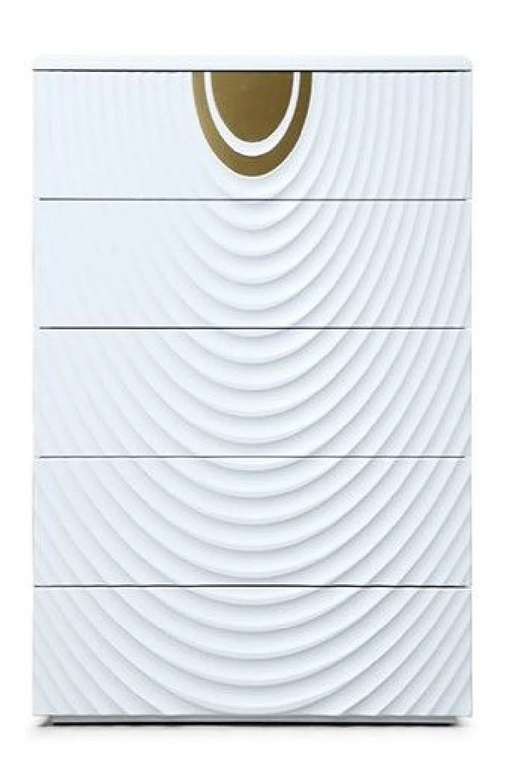Luxury Modern White 5-Drawer Chest European Style for Villa