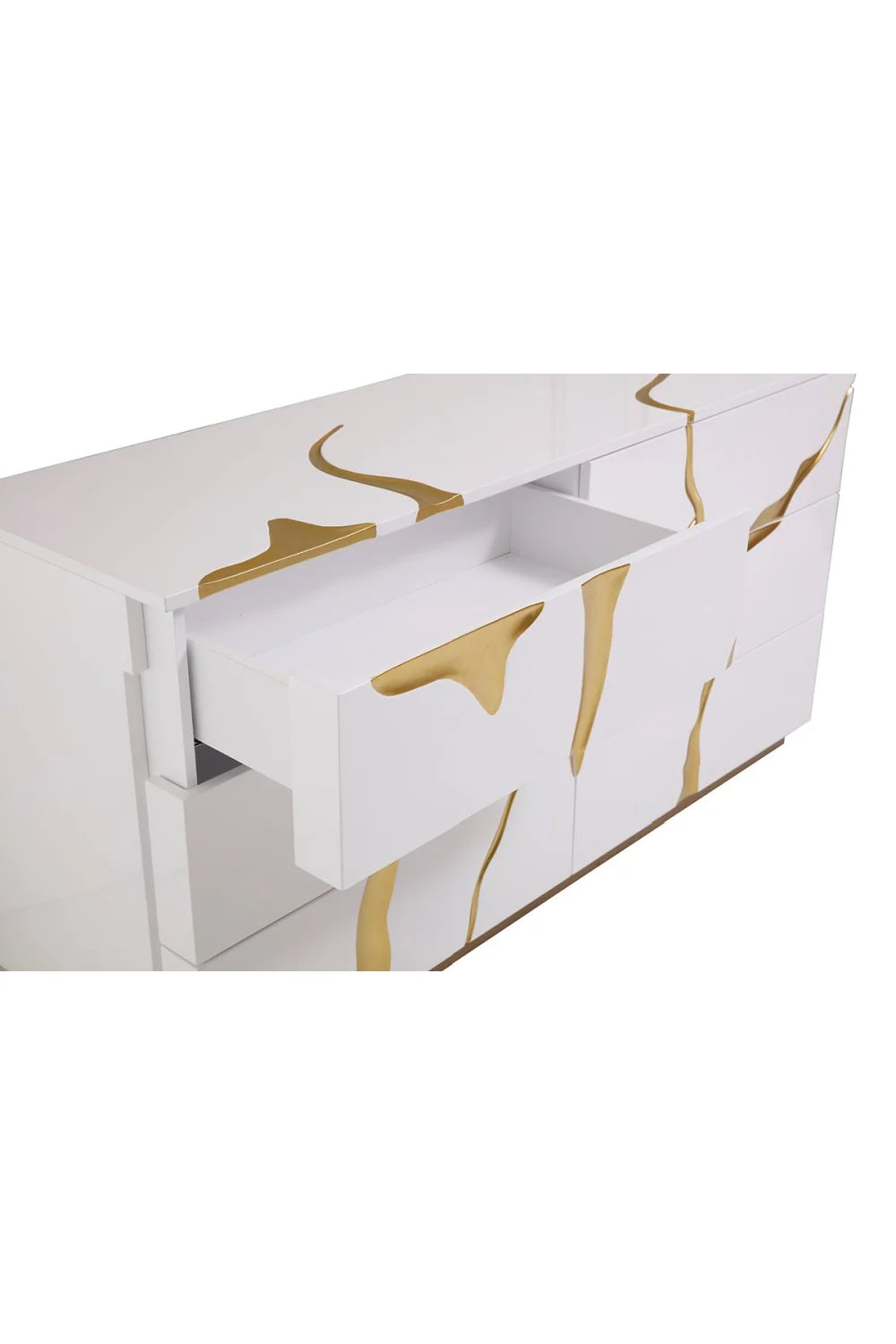 Luxury Modern White 6-Drawer Dresser European Style for Villa
