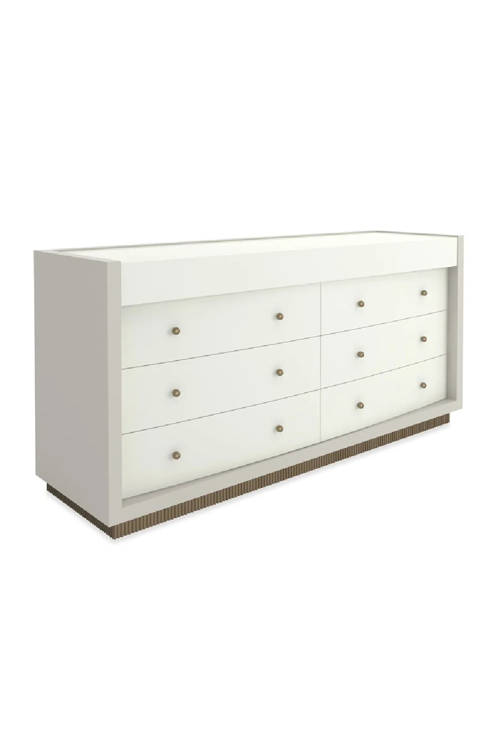 Luxury Modern White 8-Drawer Dresser European Style for Villa