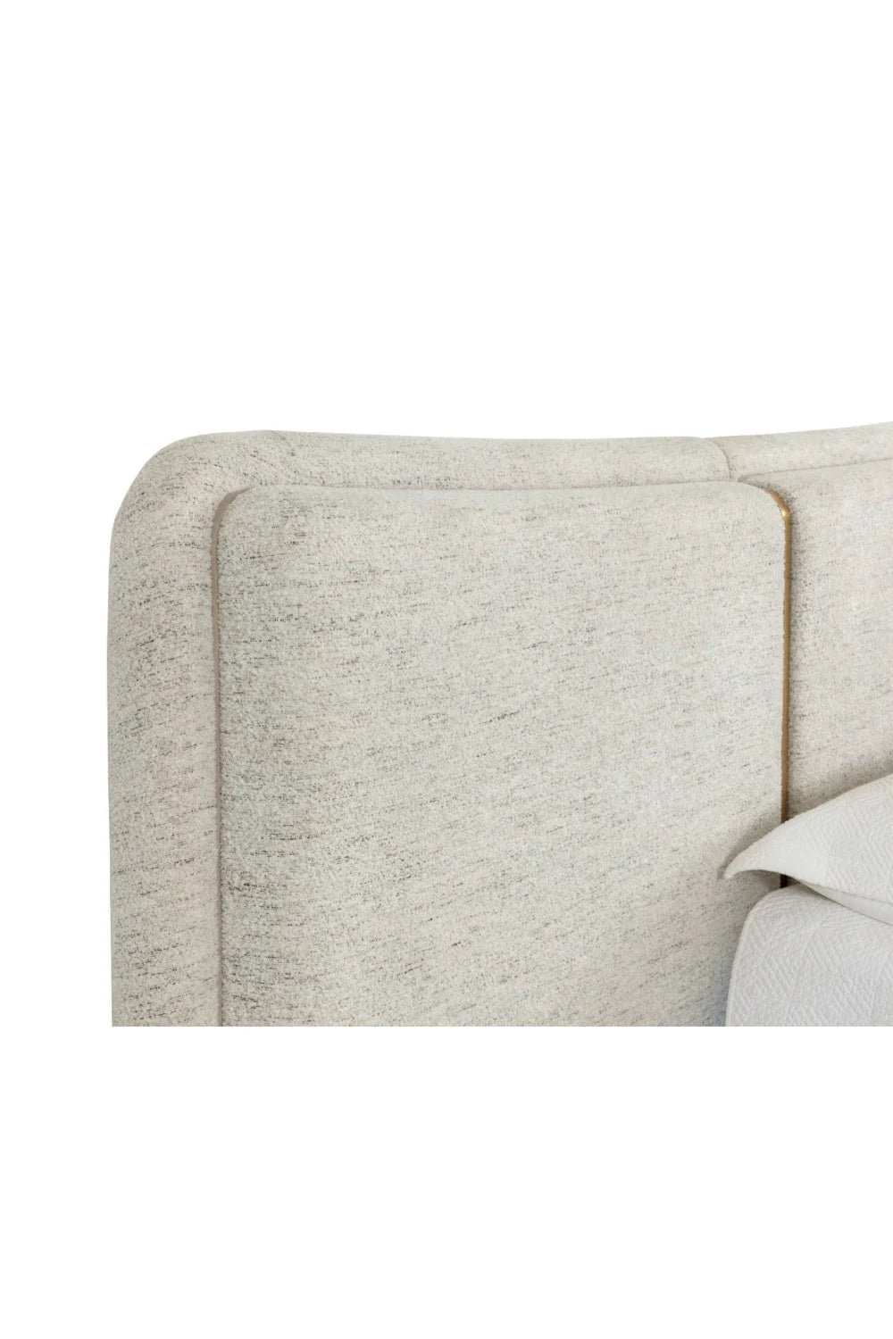 Luxury Modern White Boucle King Bed European Style for Villa