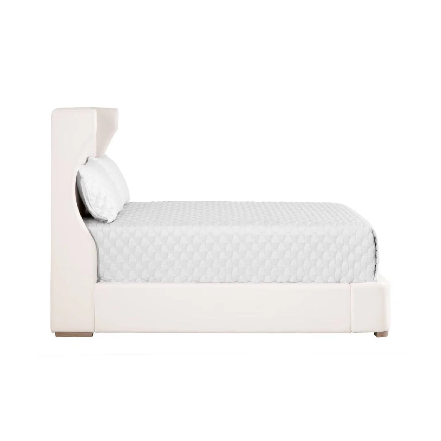 Luxury Modern White Fabric Bed European Style for Villa