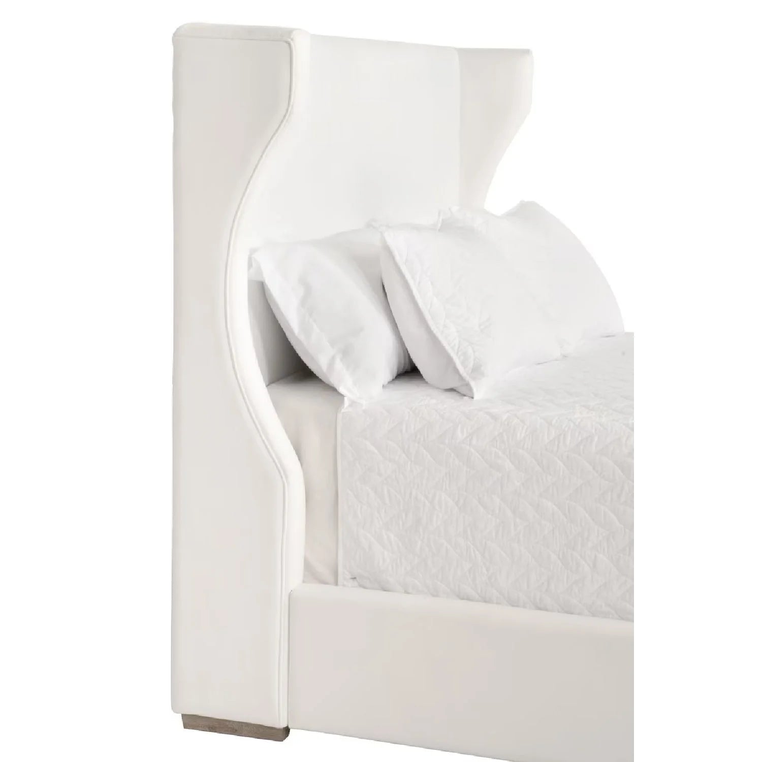 Luxury Modern White Fabric Bed European Style for Villa