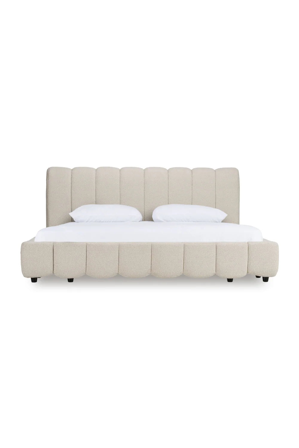 Luxury Modern White Linen Bed European Style for Villa