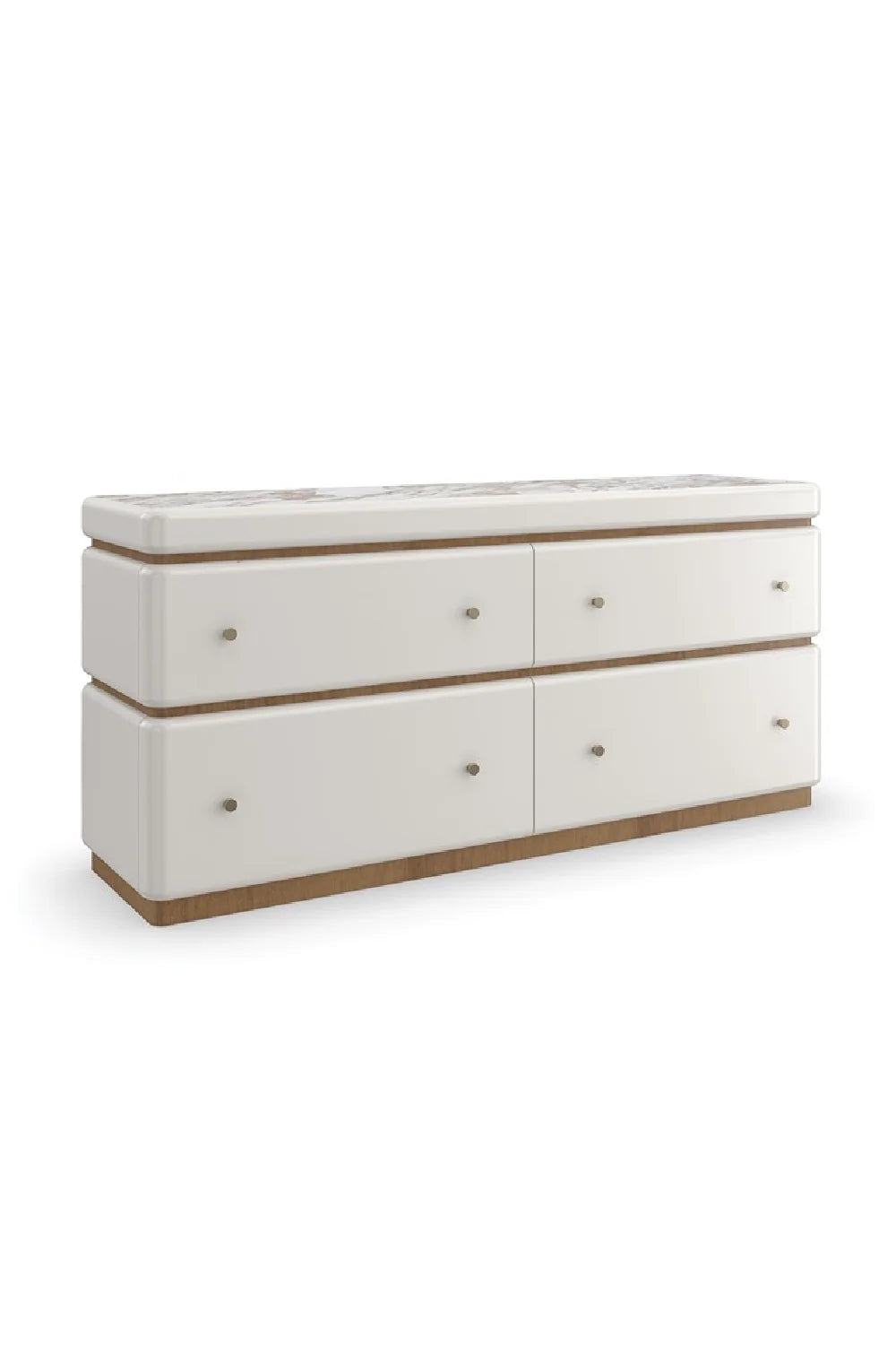 Luxury Modern White Marble Dresser European Style for Villa