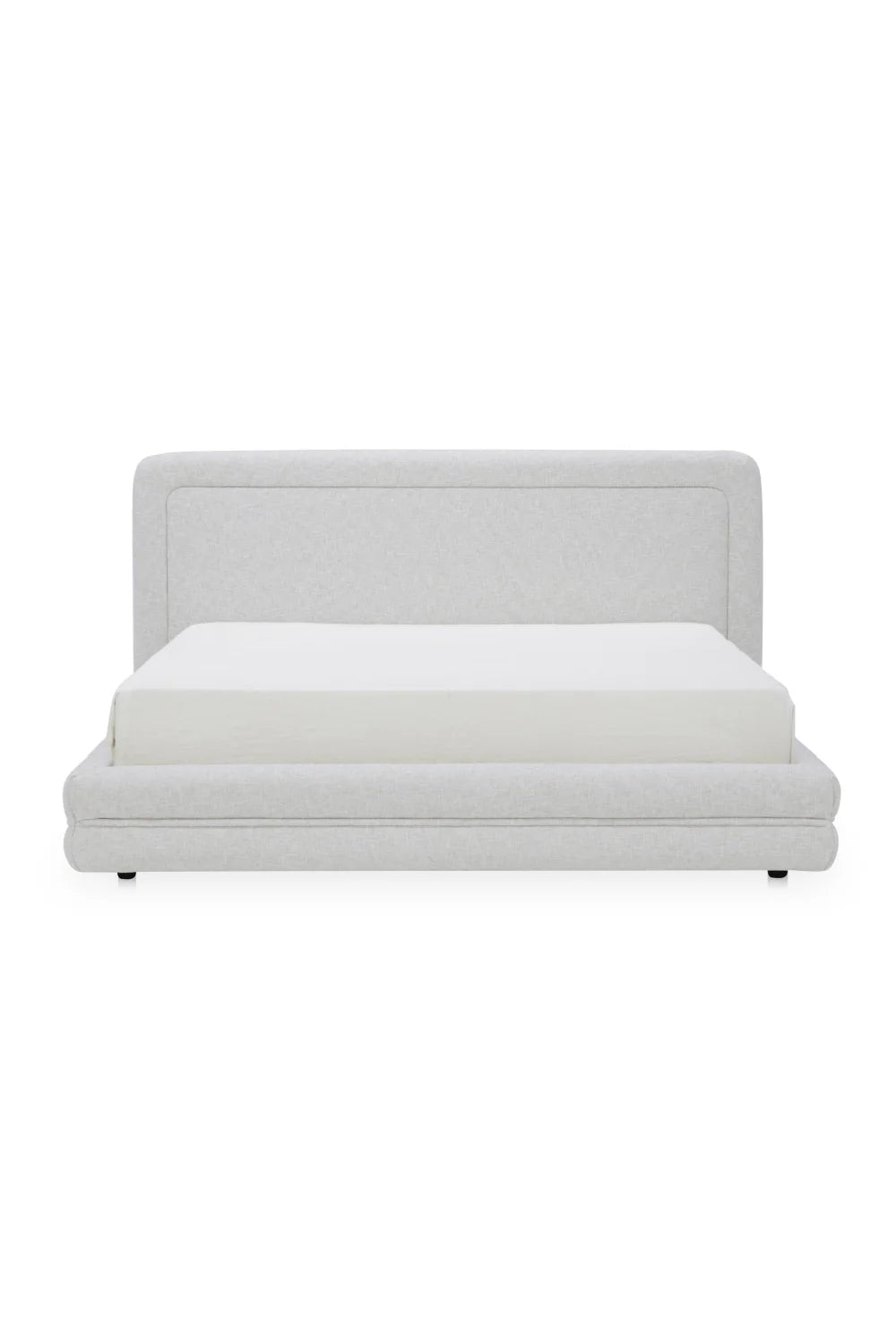 Luxury Modern White Tufted Bed European Style for Villa
