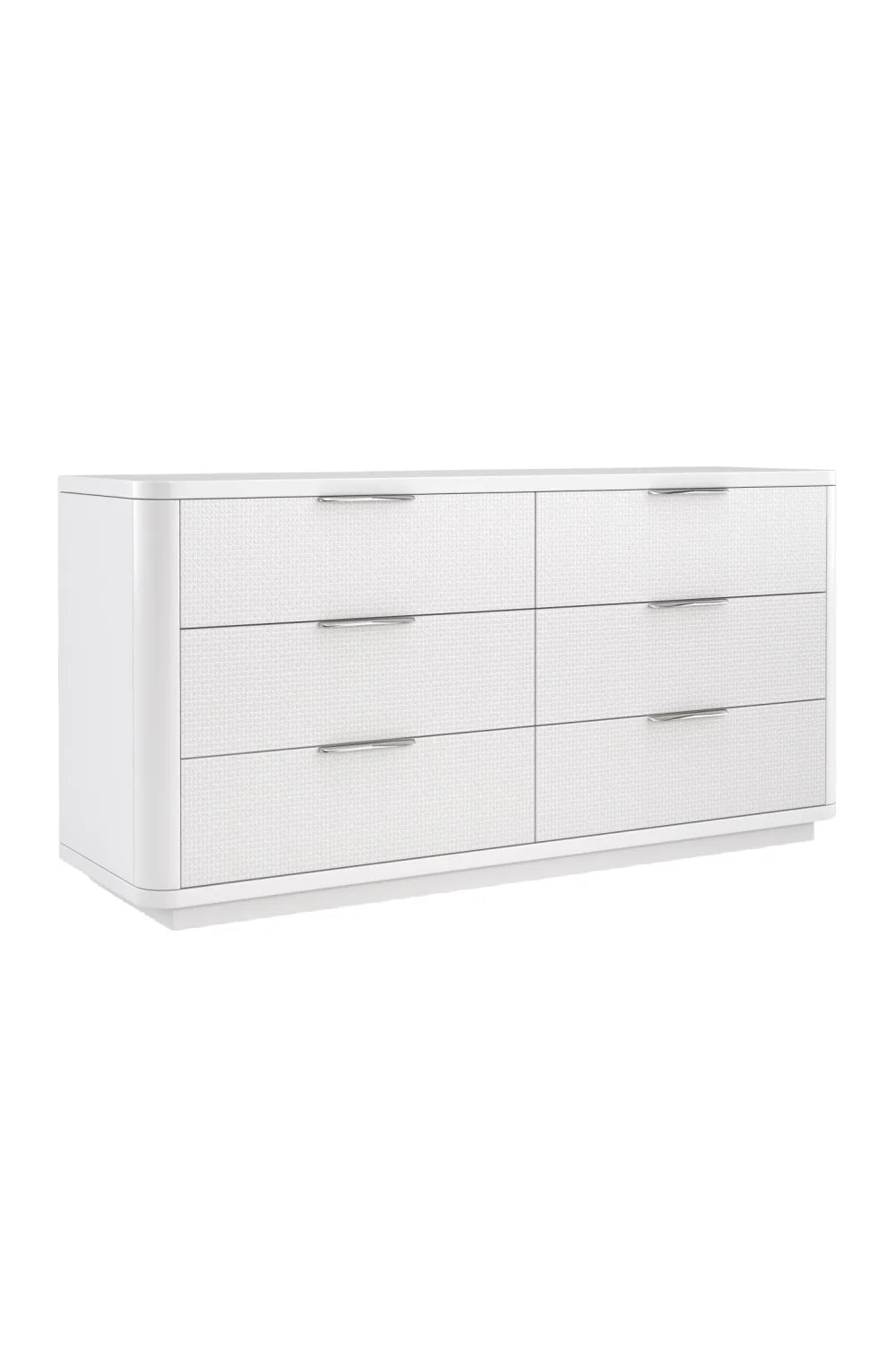 Luxury Modern White Woven Dresser European Style for Villa