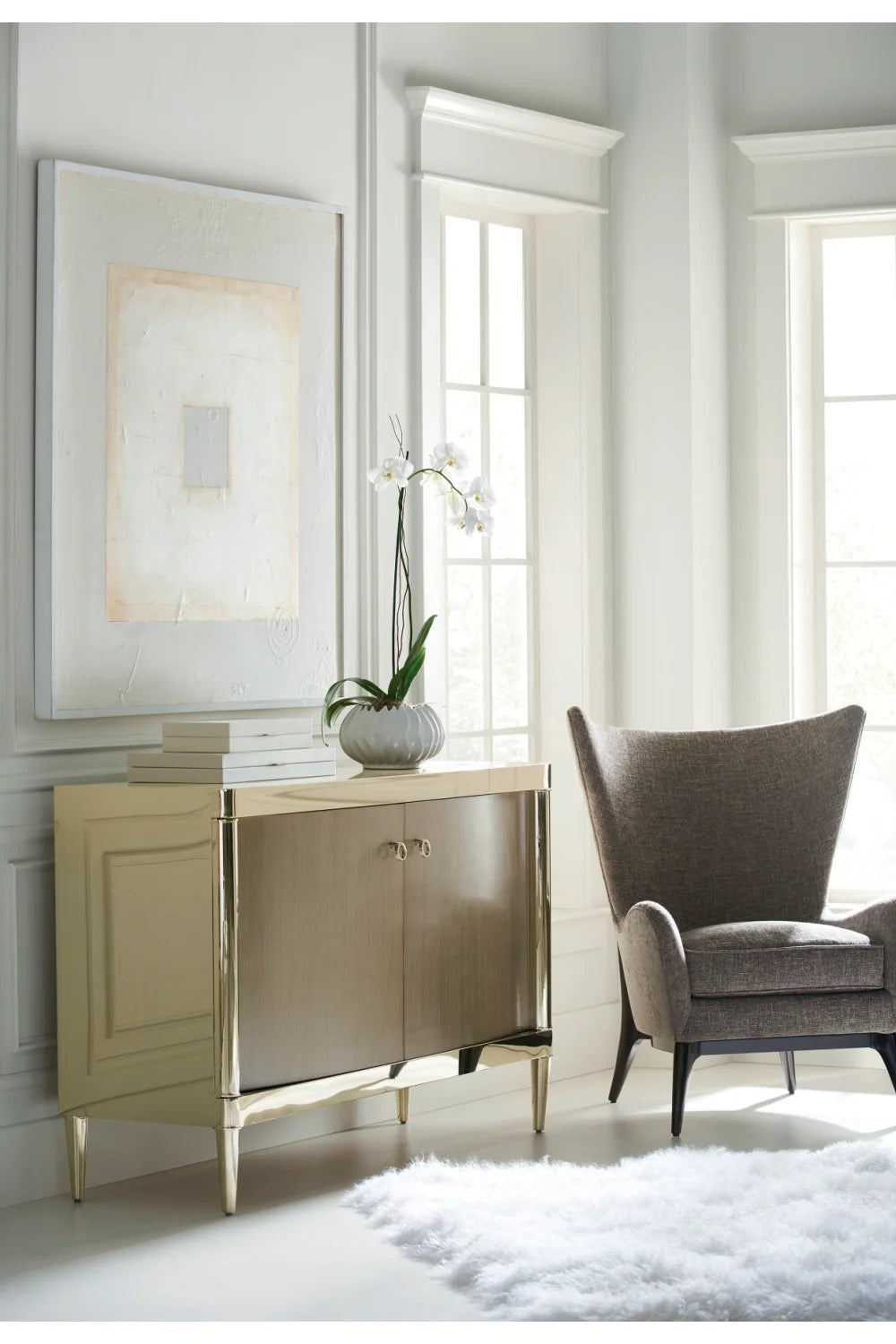 Luxury Modern Wing Lounge Chair Italian Style for Villa