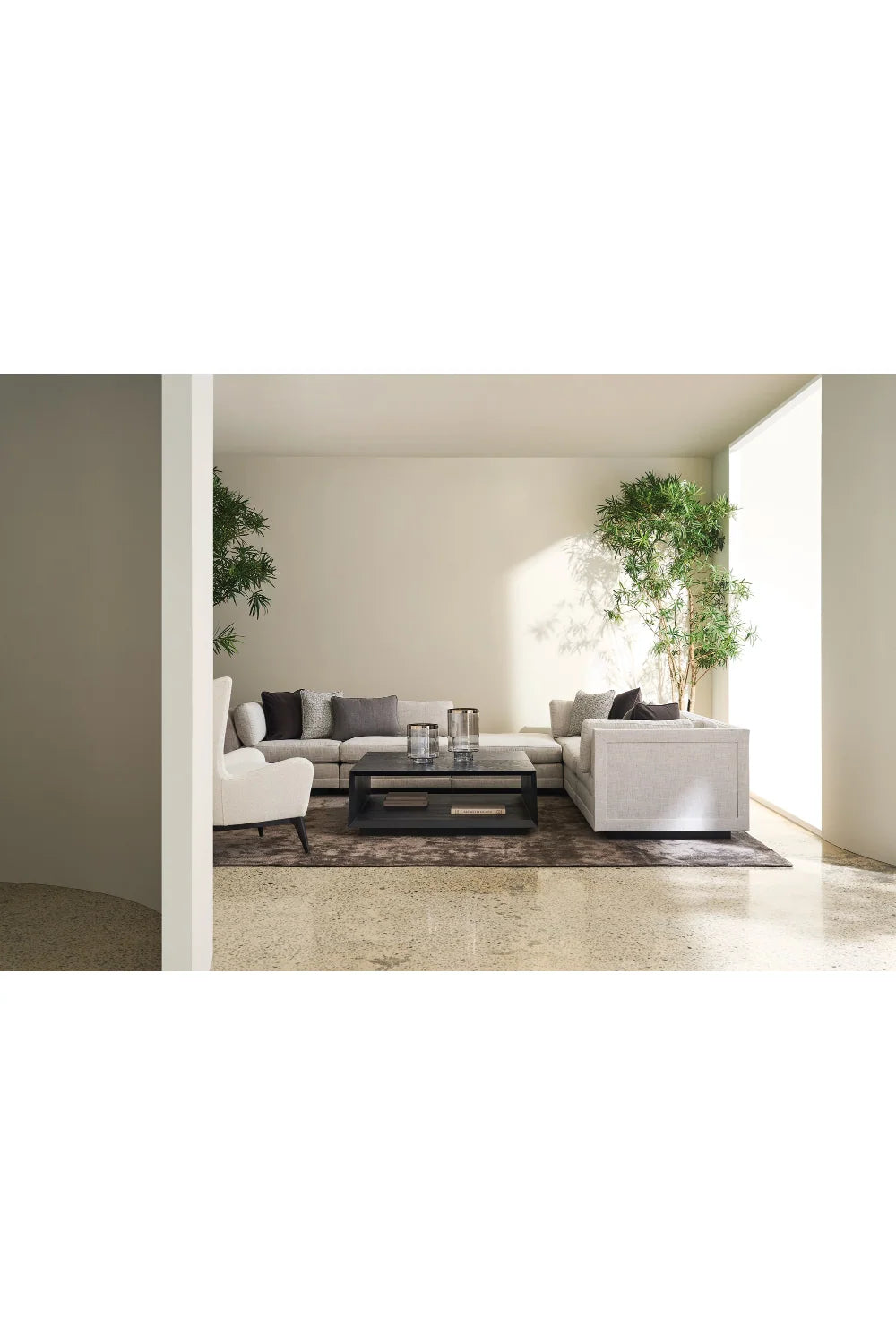 Luxury Modern Wing Lounge Chair Italian Style for Villa