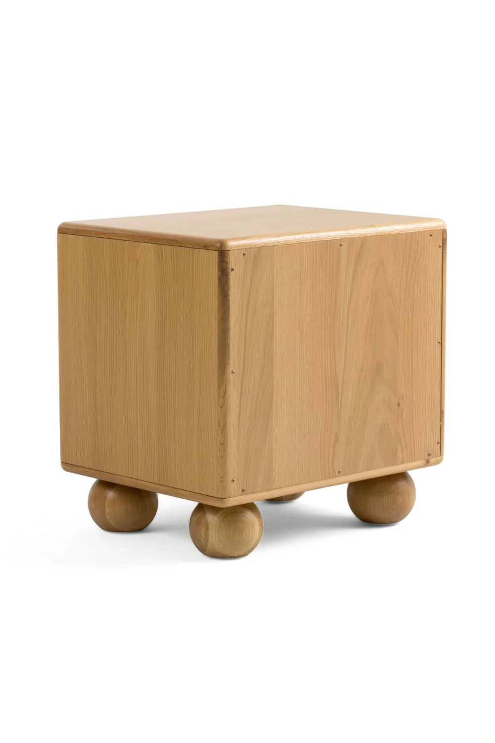 Luxury Modern Winters Fluted Oak Nightstand European Style for Villa
