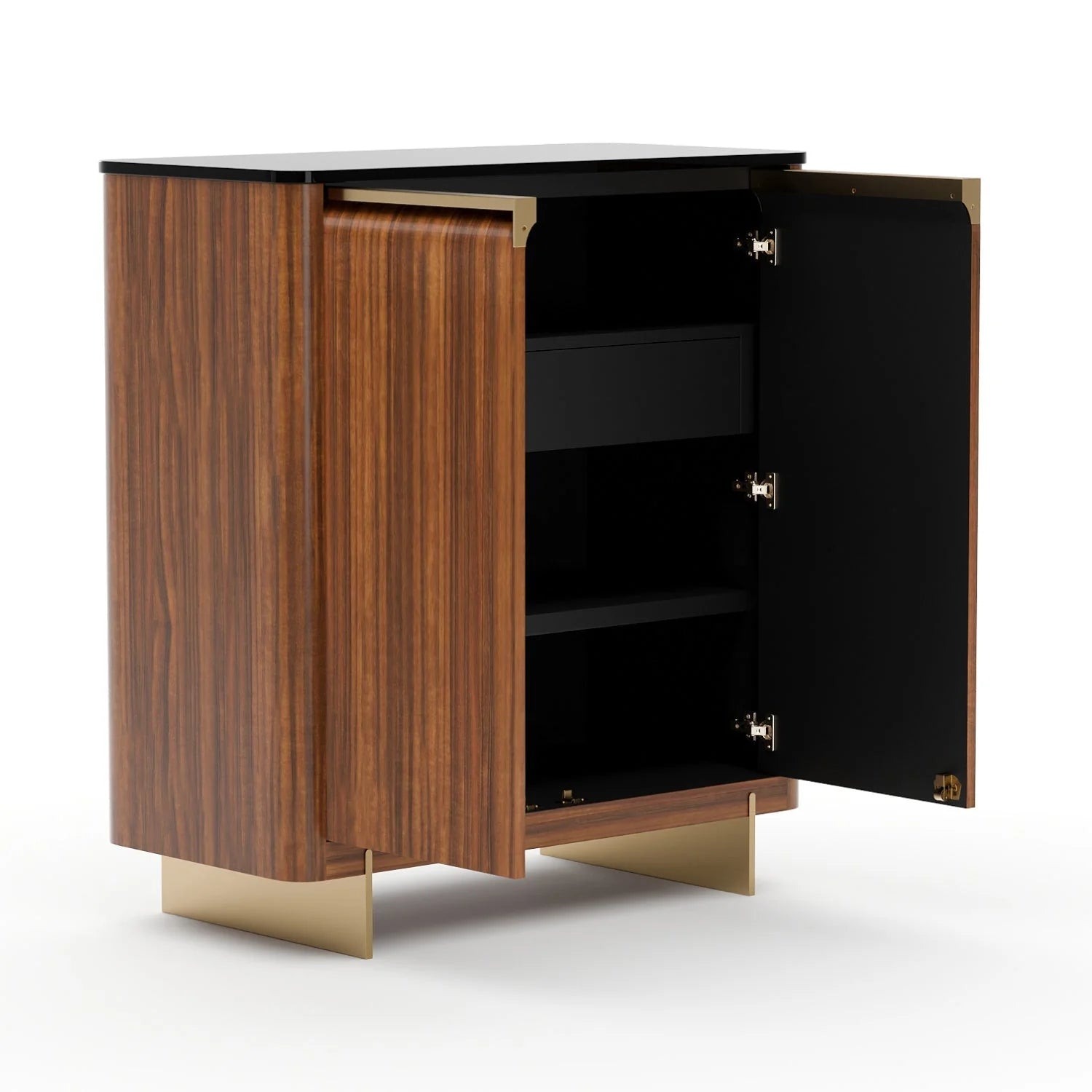 Luxury Modern Wood 2-Door Cabinet European Style for Villa