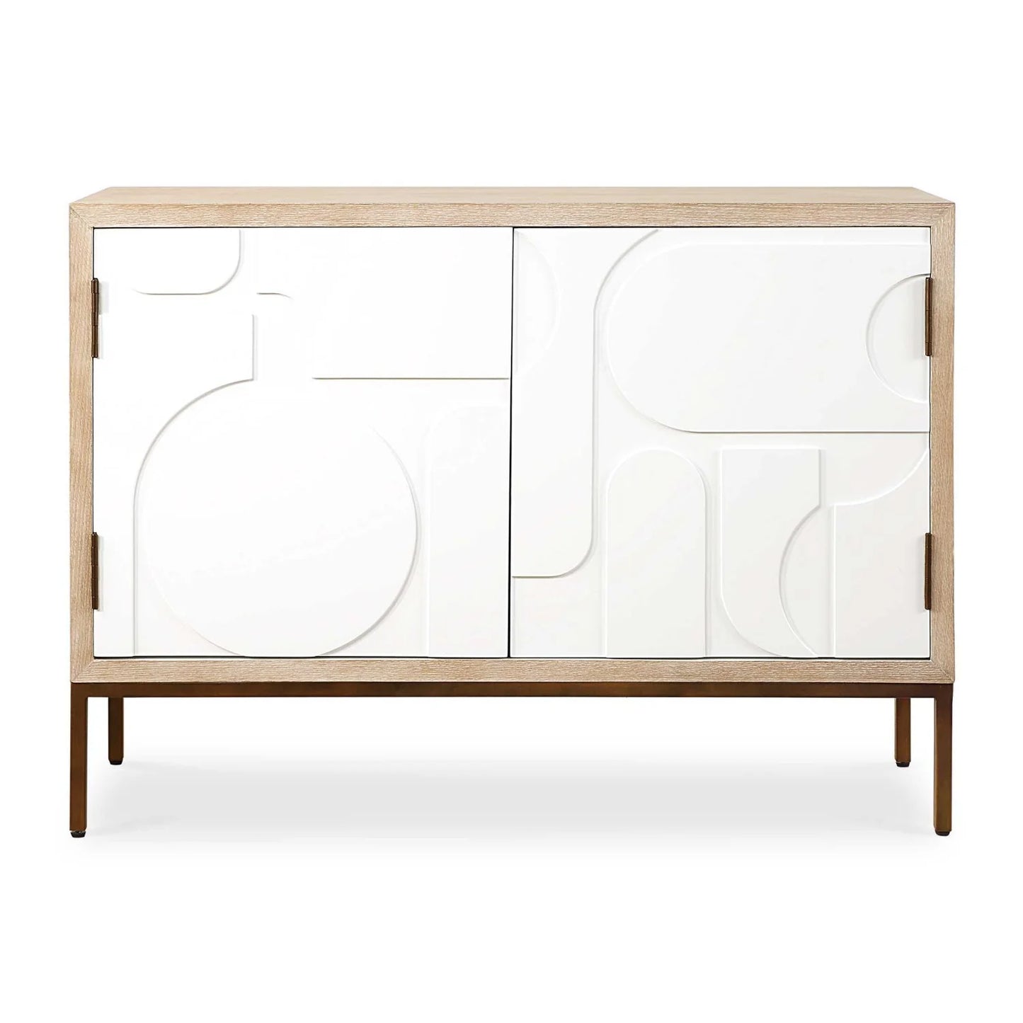 Luxury Modern Wood 2-Door Cabinet European Style for Villa