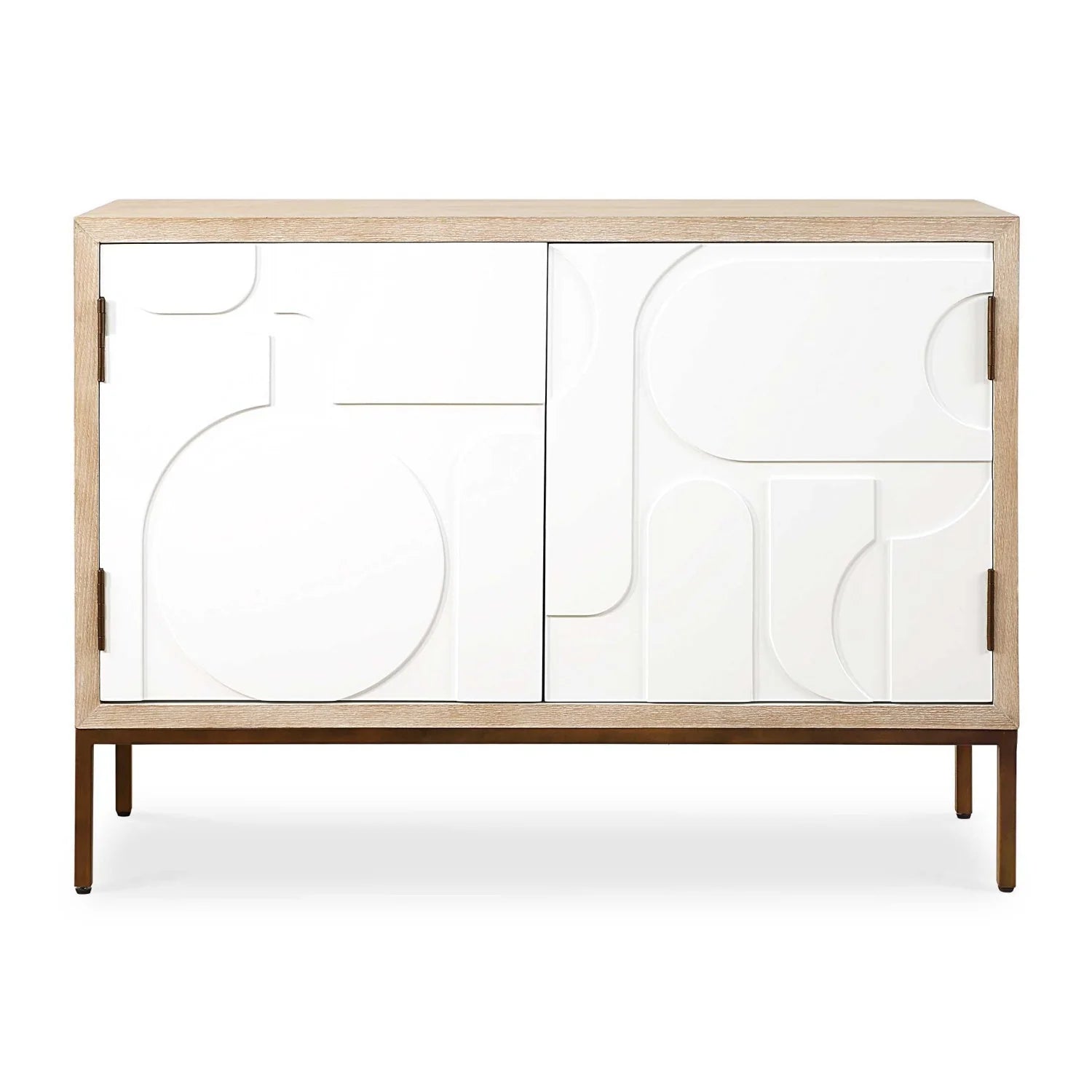 Luxury Modern Wood 2-Door Cabinet European Style for Villa
