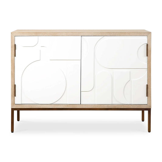 Luxury Modern Wood 2-Door Cabinet European Style for Villa