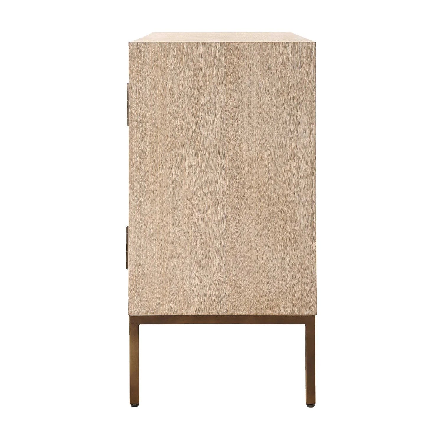 Luxury Modern Wood 2-Door Cabinet European Style for Villa