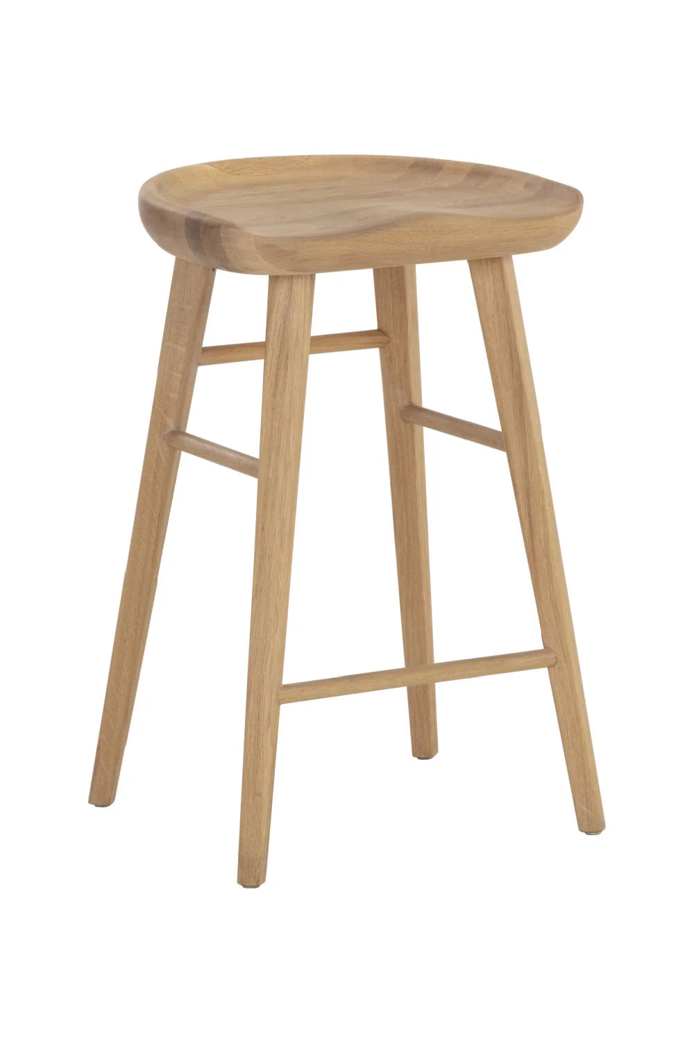 Luxury Modern Wood Counter Stool European Style for Villa