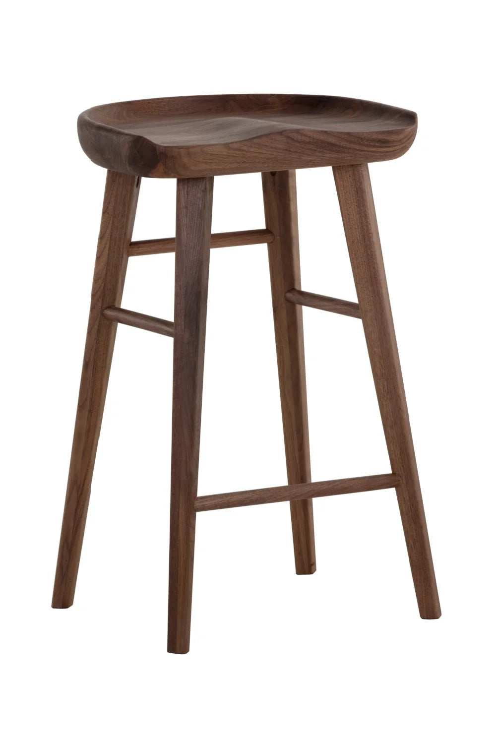 Luxury Modern Wood Counter Stool European Style for Villa