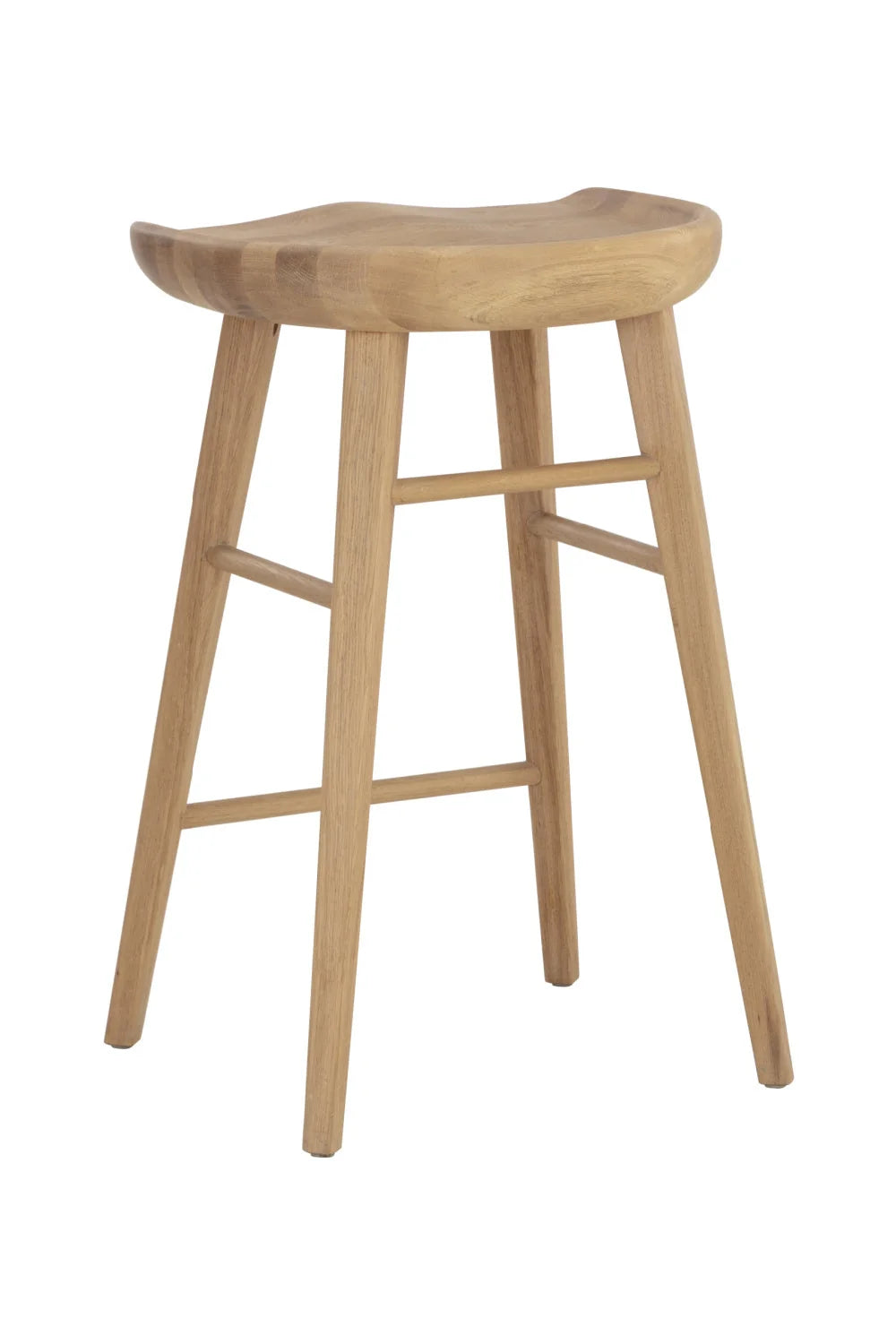 Luxury Modern Wood Counter Stool European Style for Villa