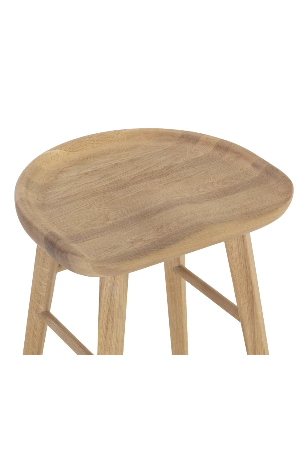 Luxury Modern Wood Counter Stool European Style for Villa