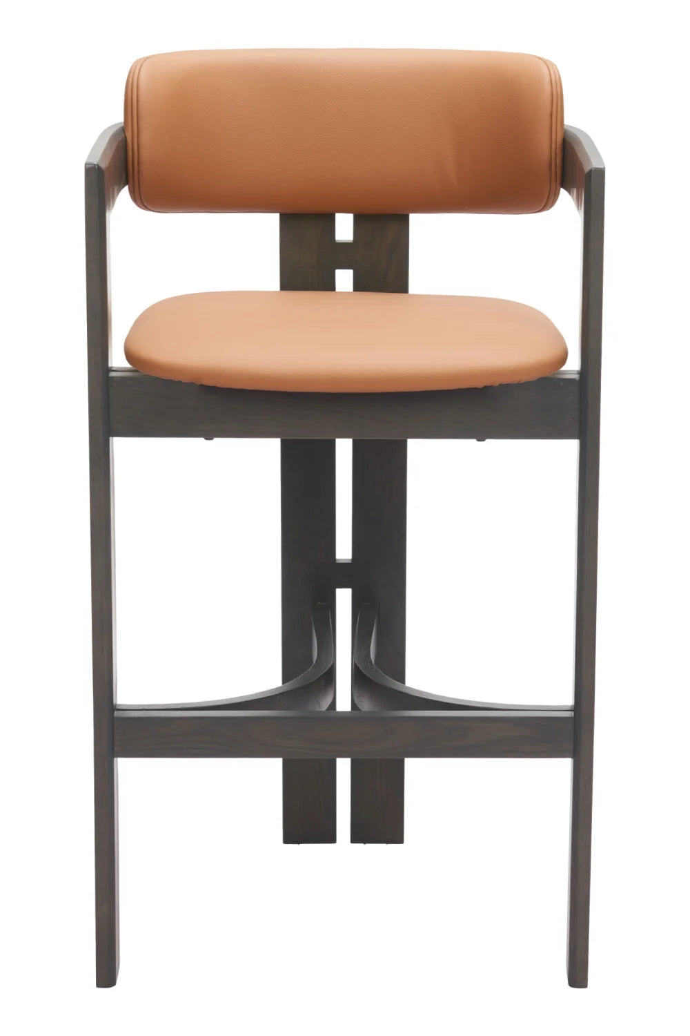 Luxury Modern Wood Framed Bar Stool European Style for Villa