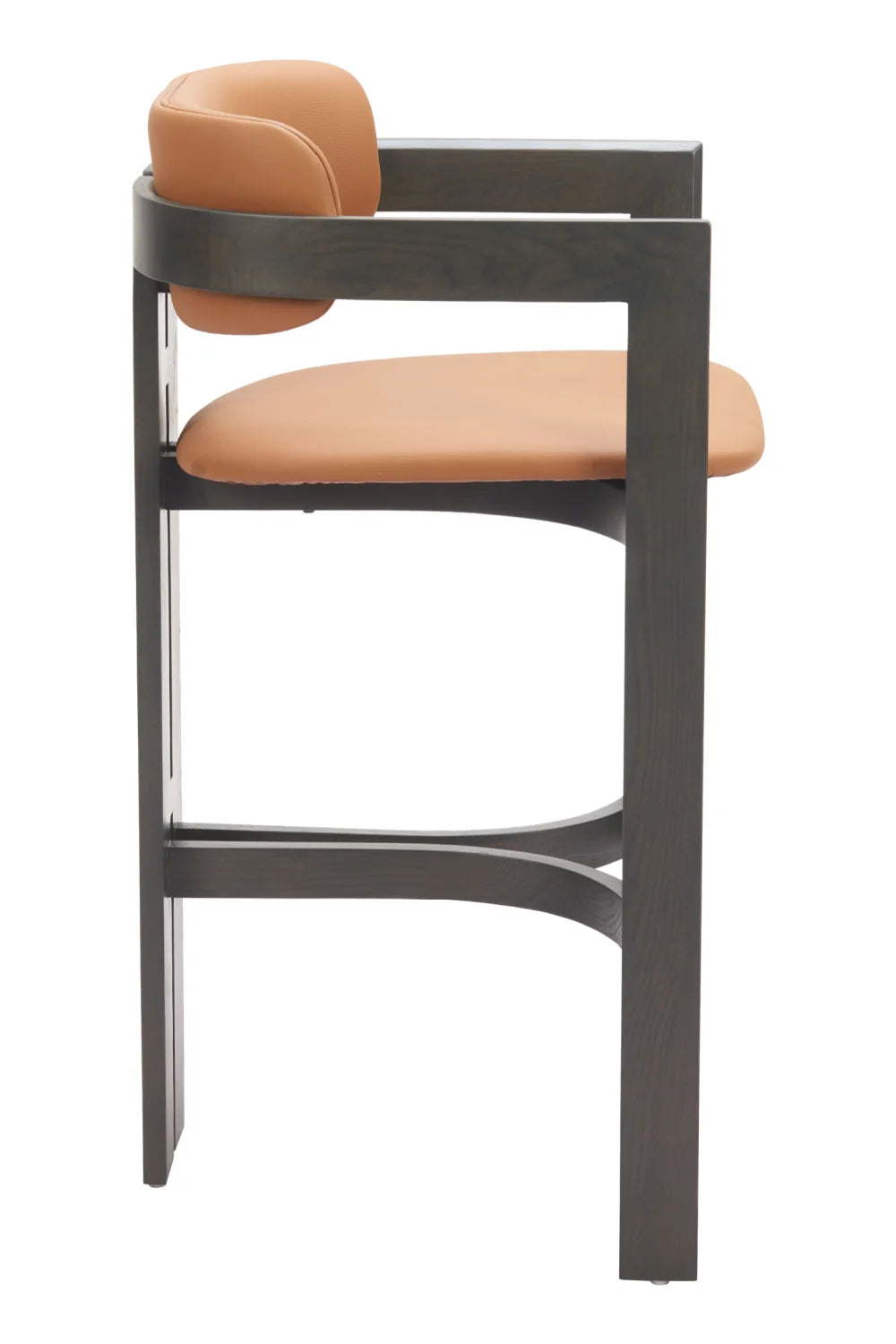 Luxury Modern Wood Framed Bar Stool European Style for Villa