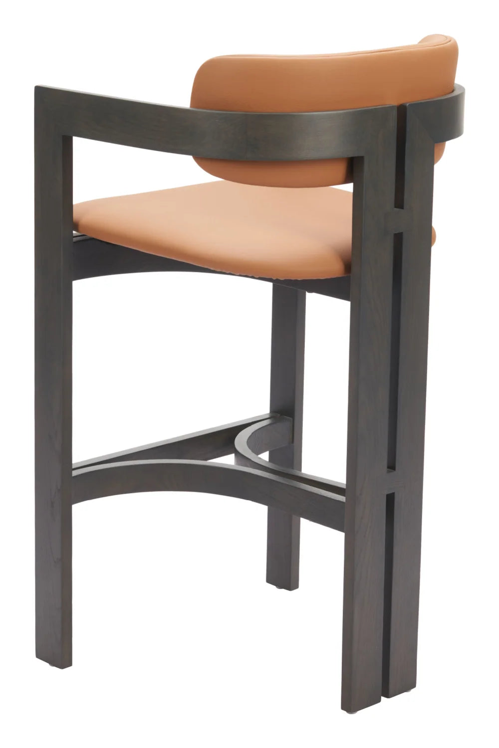 Luxury Modern Wood Framed Bar Stool European Style for Villa