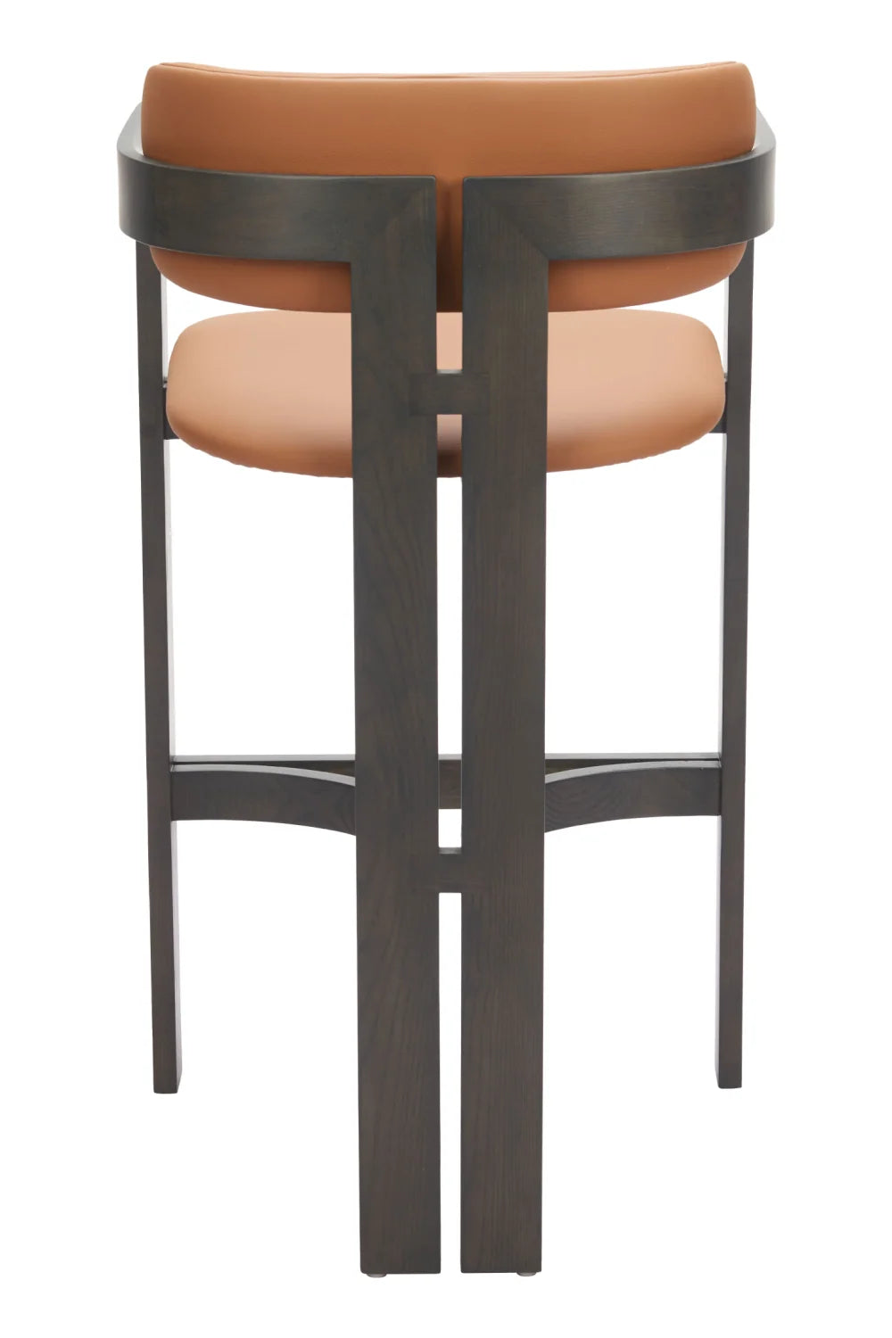 Luxury Modern Wood Framed Bar Stool European Style for Villa