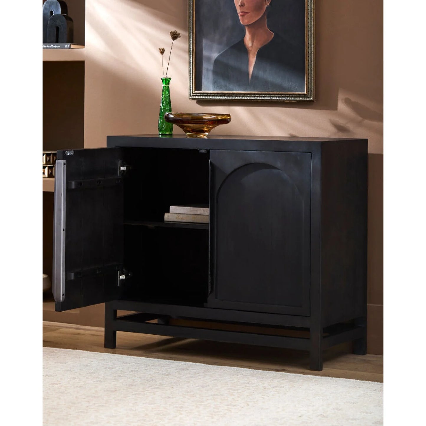 Luxury Modern Wood Tall Cabinet European Style for Villa