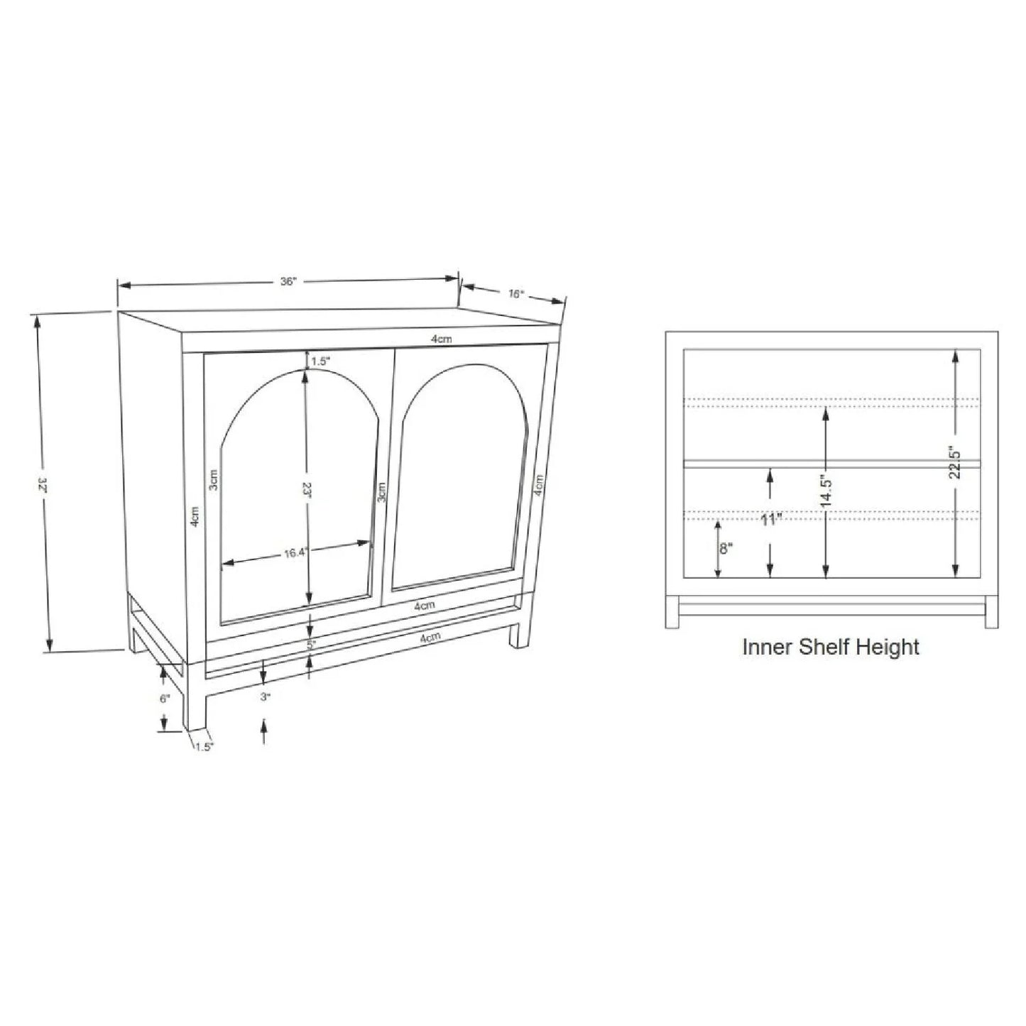 Luxury Modern Wood Tall Cabinet European Style for Villa