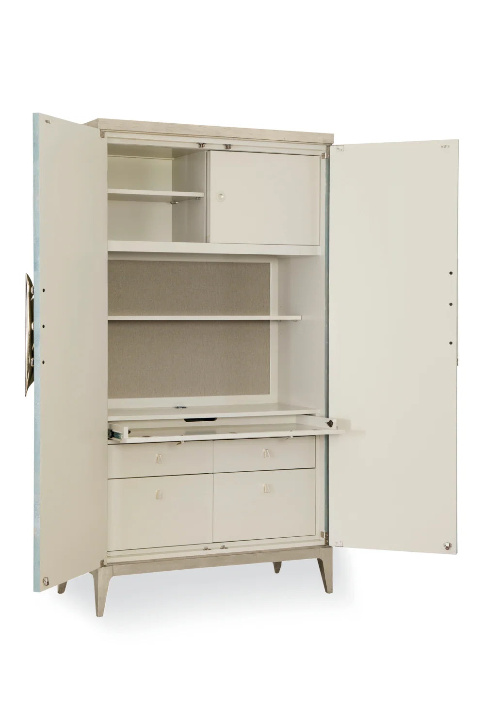 Luxury Modern Wood Tall Cabinet European Style for Villa