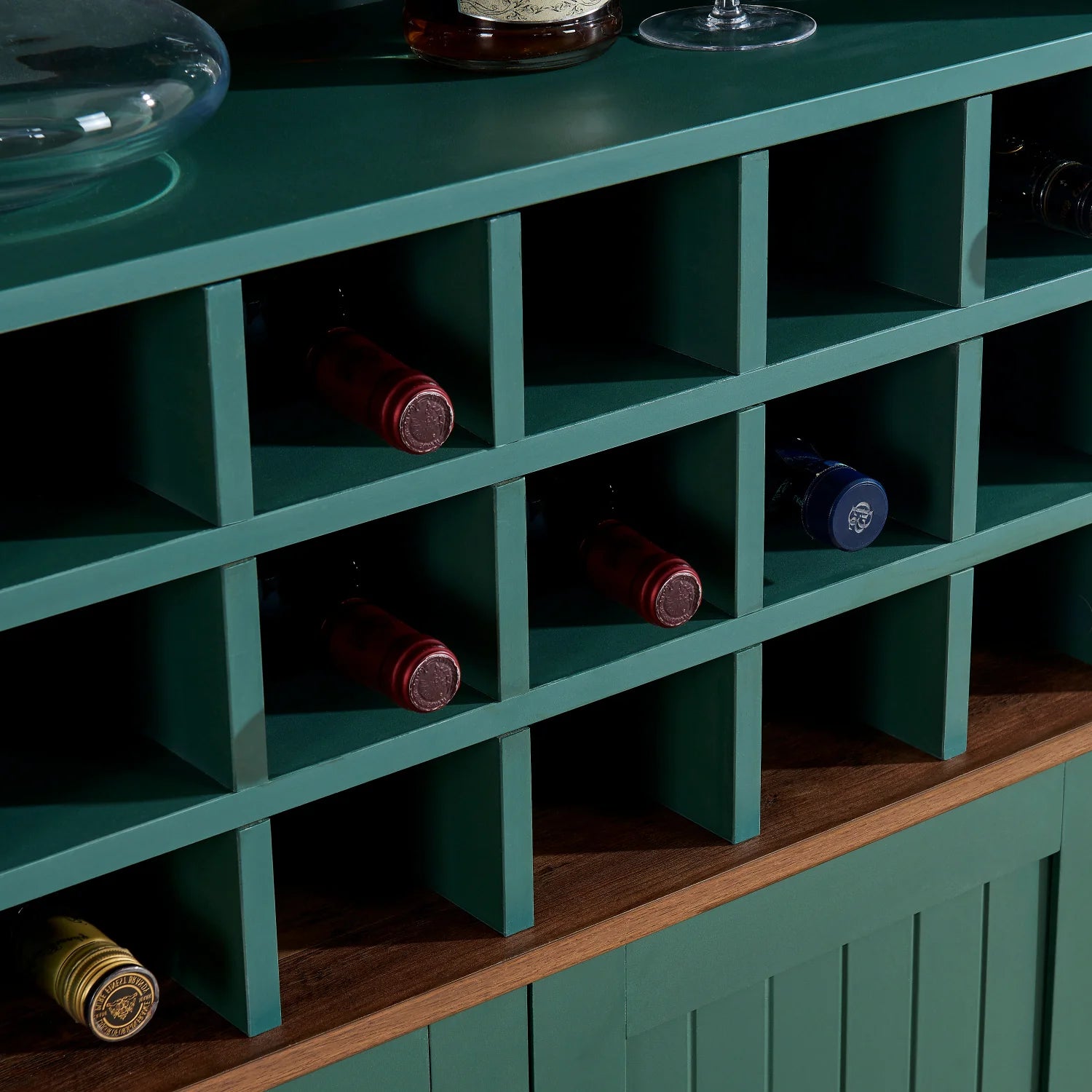 Luxury Modern Wood Wine Storage Cabinet European Style for Villa