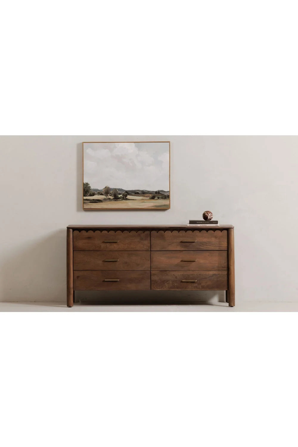 Luxury Modern Wooden 6-Drawer Dresser European Style for Villa