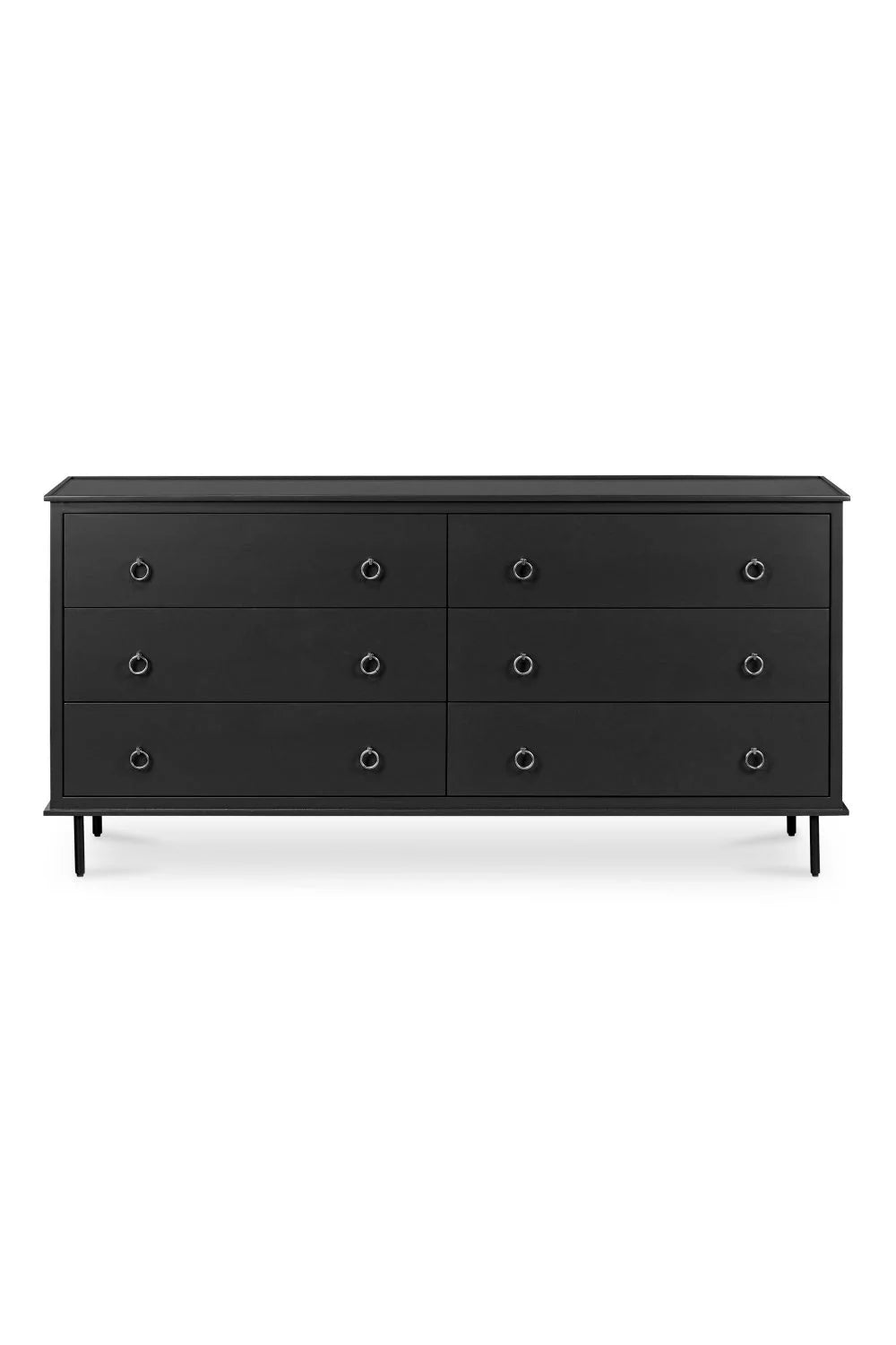 Luxury Modern Wooden 6-Drawer Dresser European Style for Villa