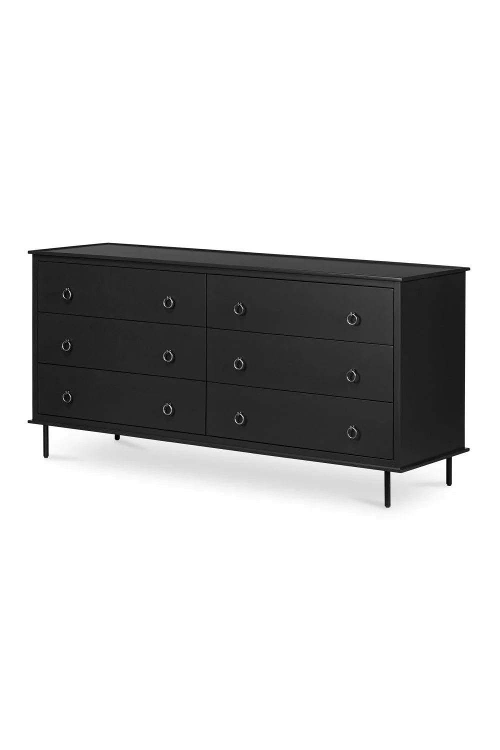 Luxury Modern Wooden 6-Drawer Dresser European Style for Villa