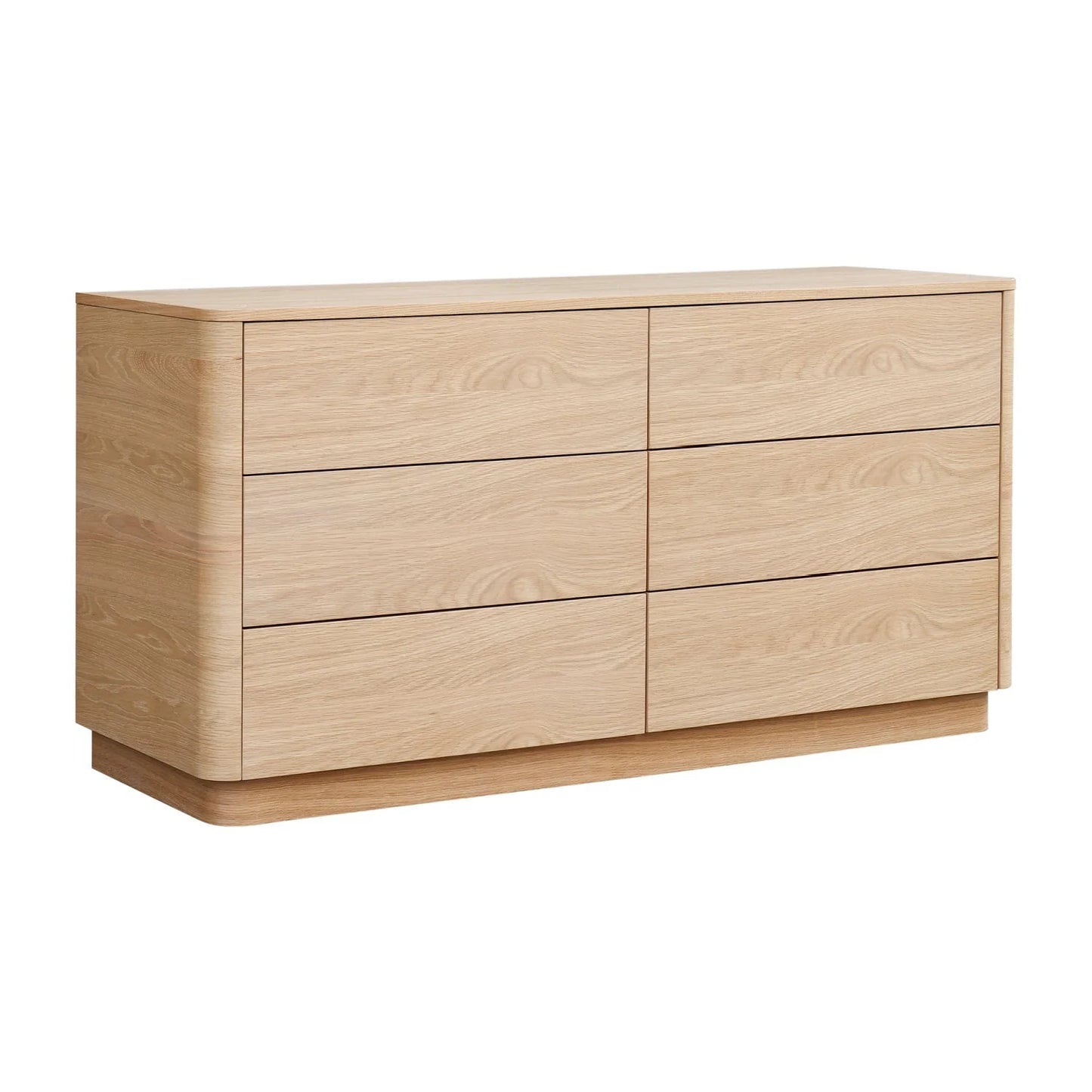 Luxury Modern Wooden 6-Drawer Dresser European Style for Villa