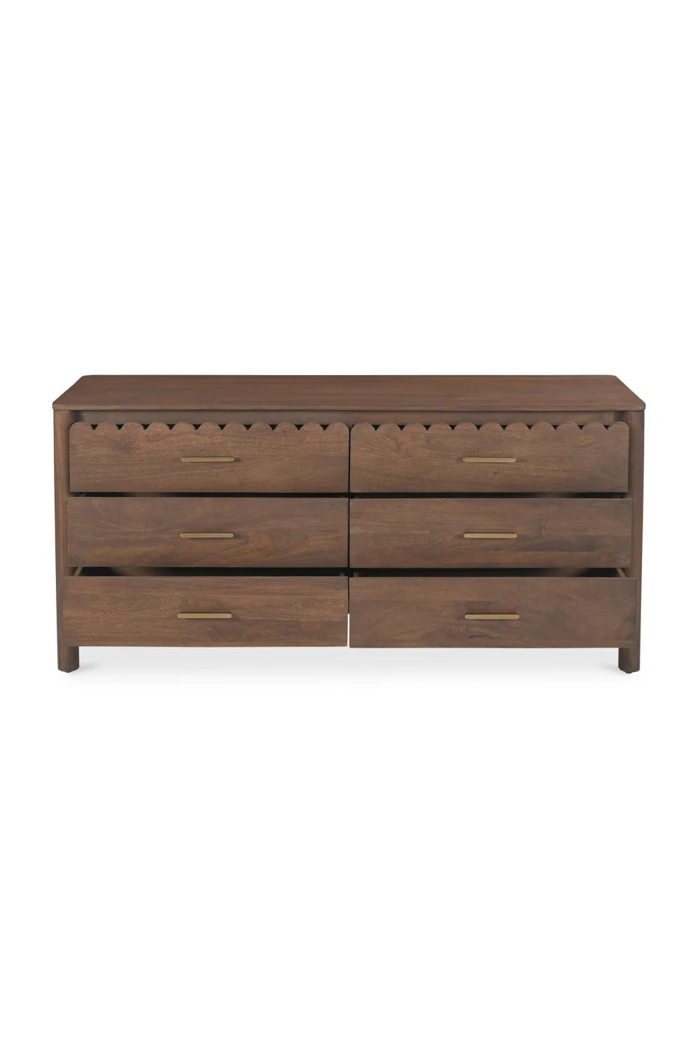 Luxury Modern Wooden 6-Drawer Dresser European Style for Villa