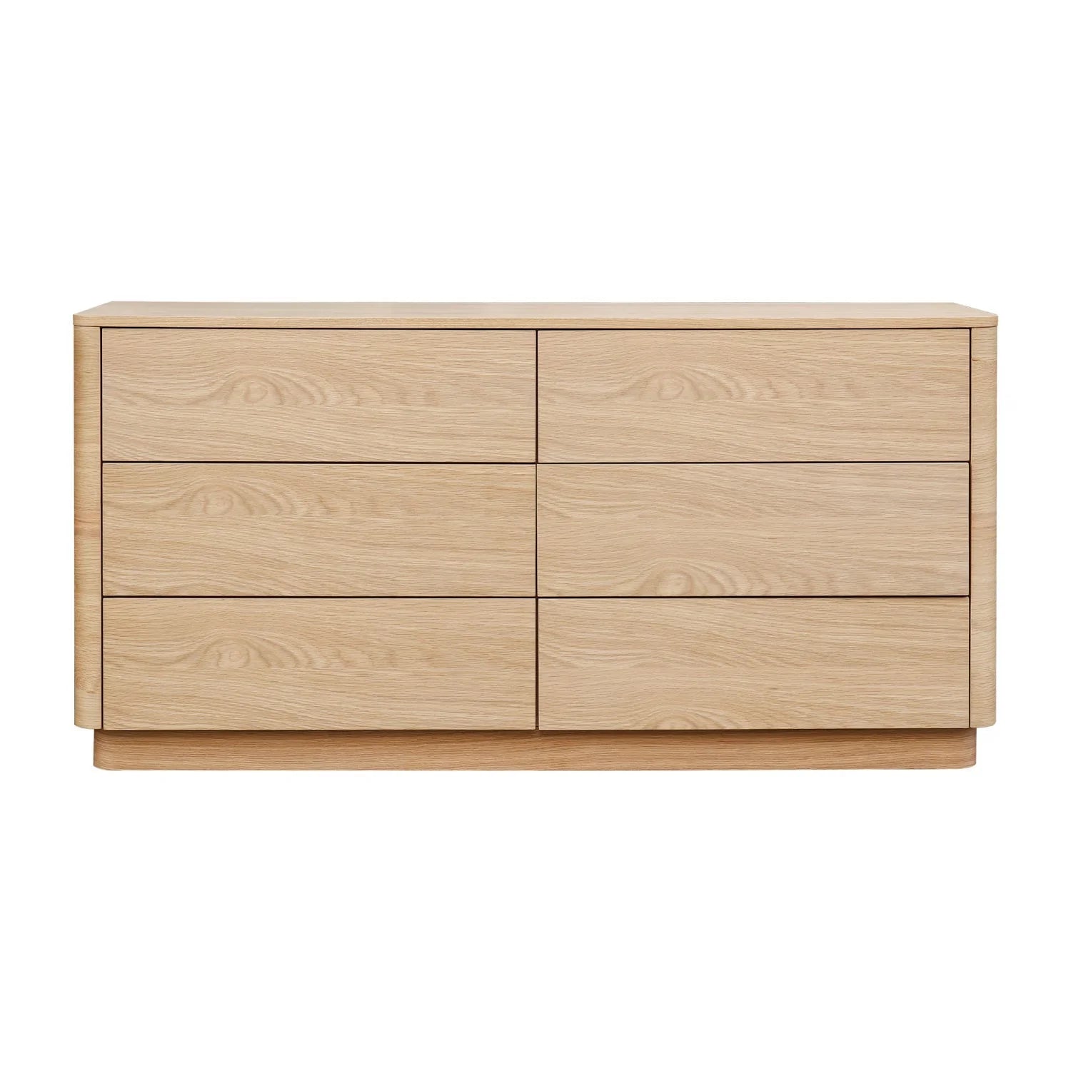 Luxury Modern Wooden 6-Drawer Dresser European Style for Villa
