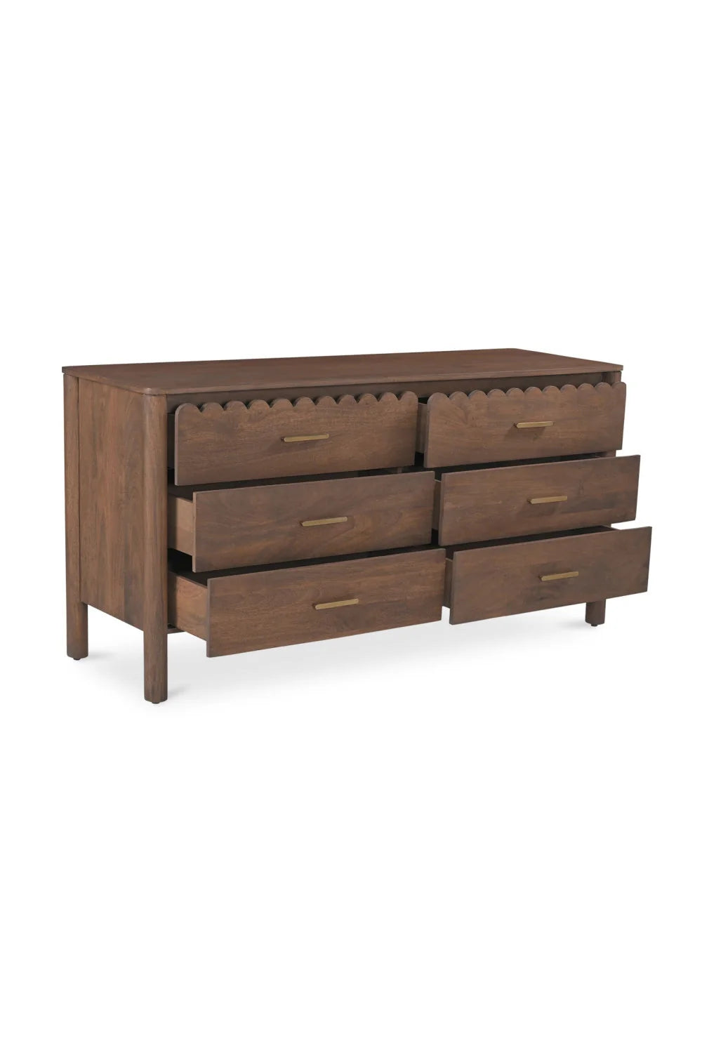 Luxury Modern Wooden 6-Drawer Dresser European Style for Villa