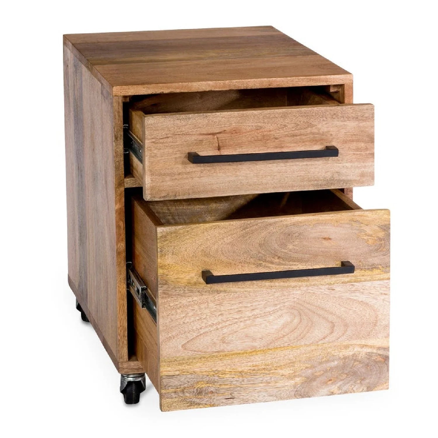 Luxury Modern Wooden Mobile Filing Cabinet European Style for Villa