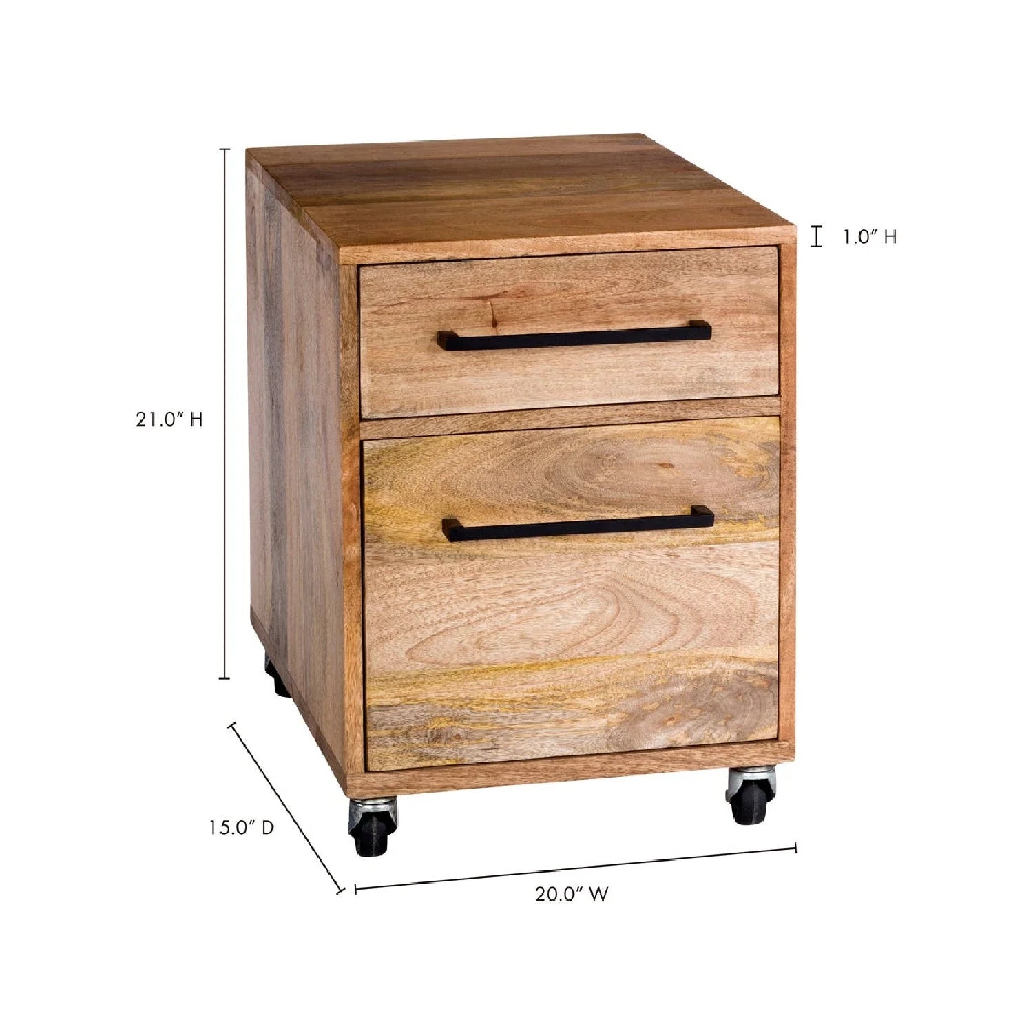 Luxury Modern Wooden Mobile Filing Cabinet European Style for Villa