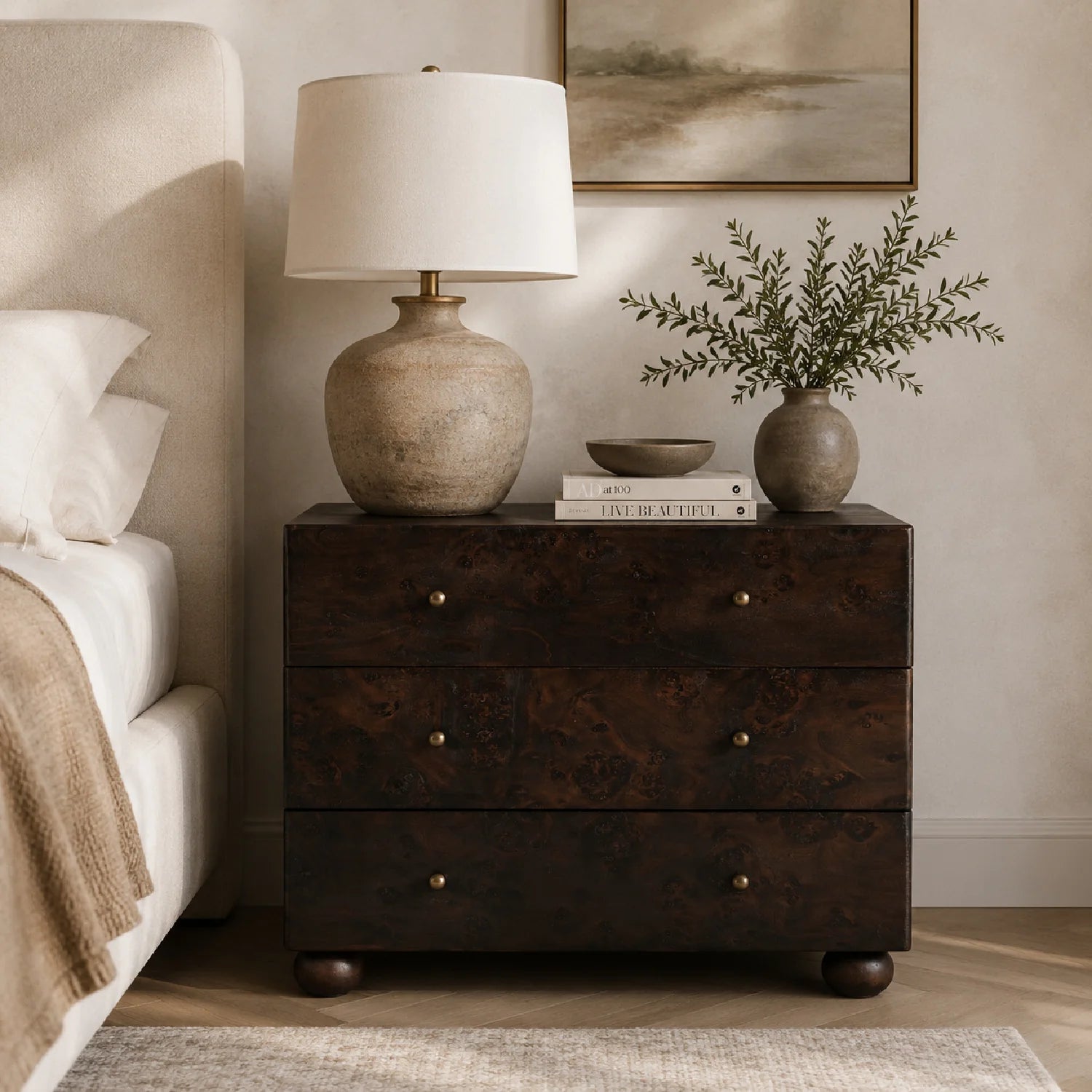 Luxury Modern York Nightstand European Style for Villa