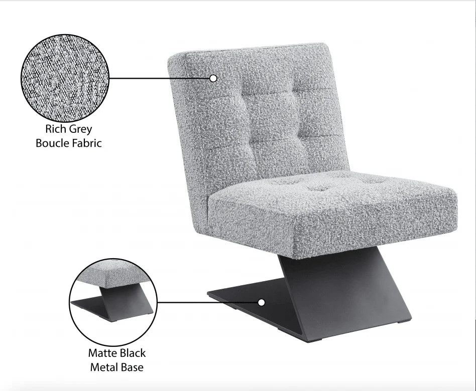 Luxury Modern Z Accent Chair European Style for Villa