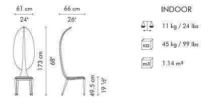 Luxury Modern Zaza Dining Chair European Style for Villa