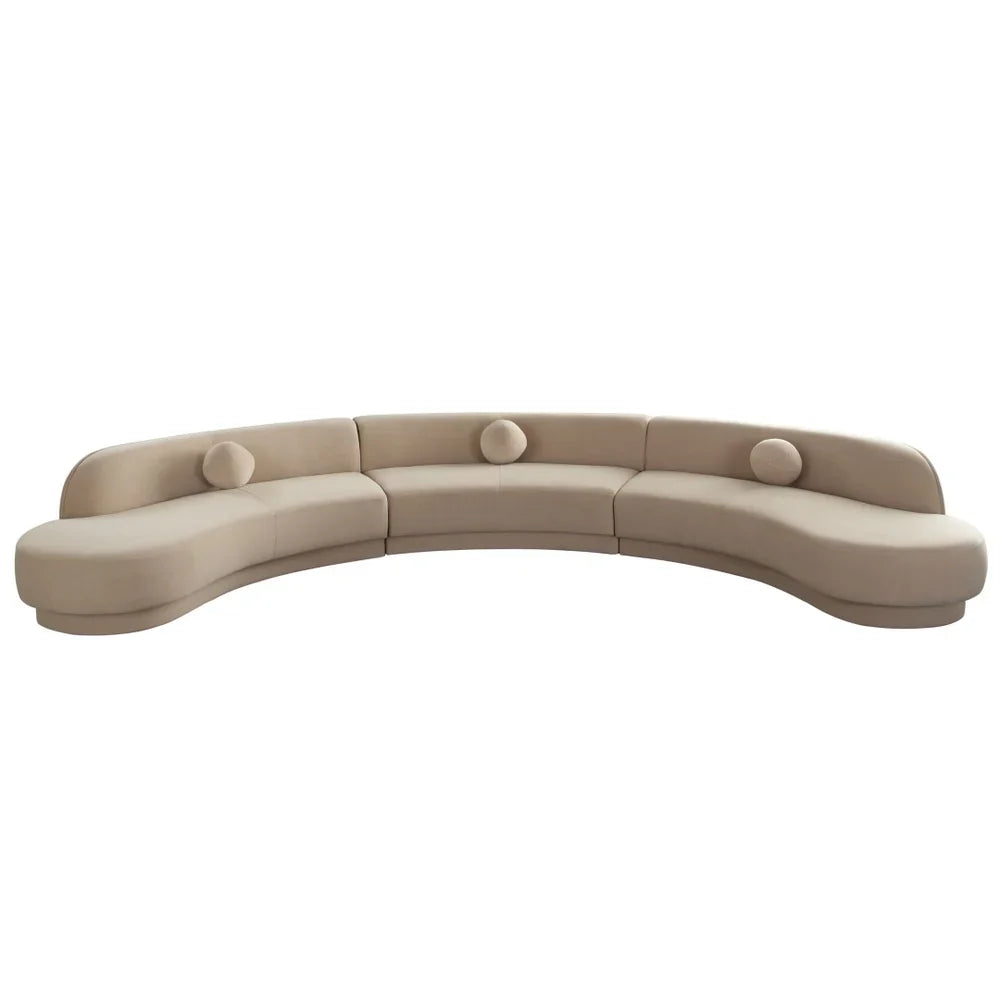 Luxury Modern Zelda Curved Sofa European Style for Villa