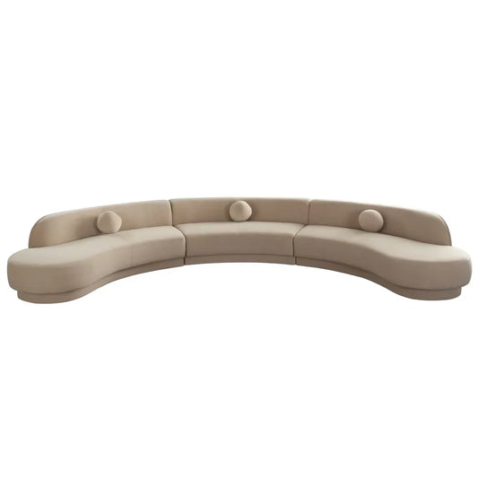 Luxury Modern Zelda Curved Sofa European Style for Villa