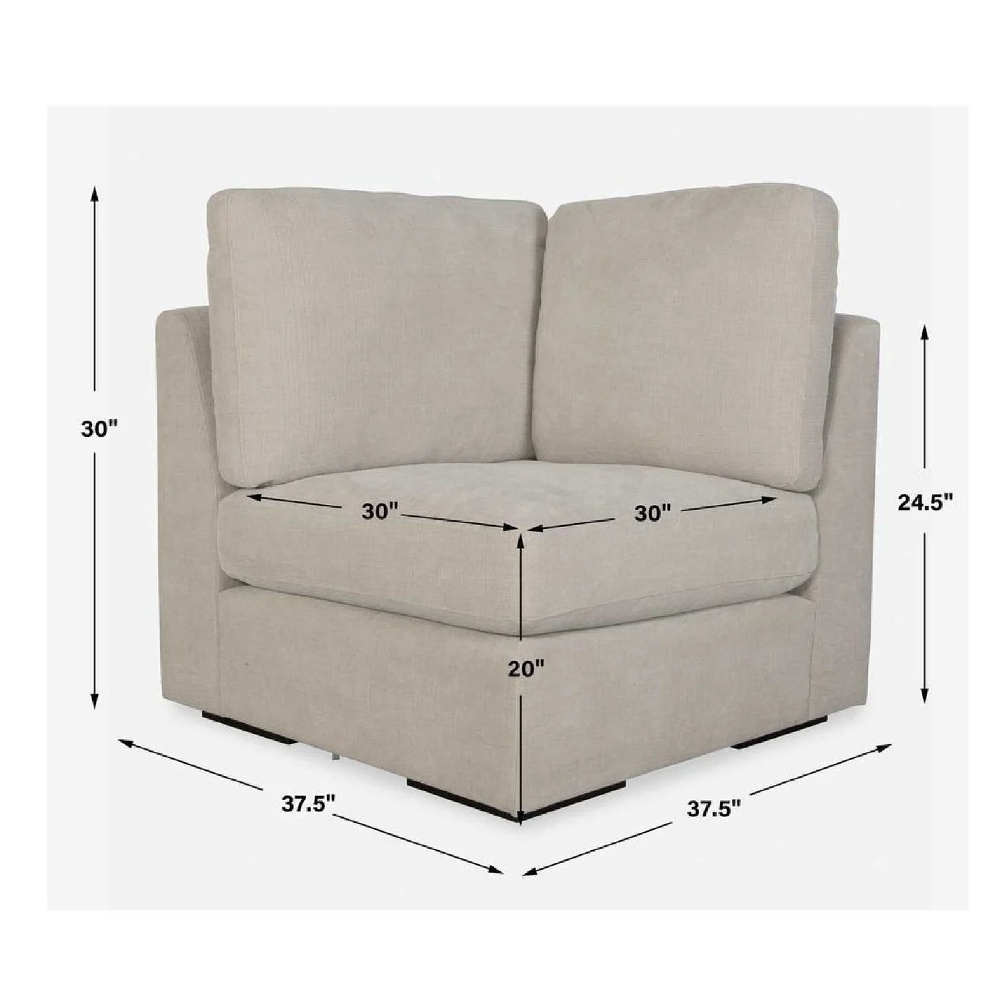 Luxury Modular Beige Fabric Sectional Sofa Modern Italian Style for Villa