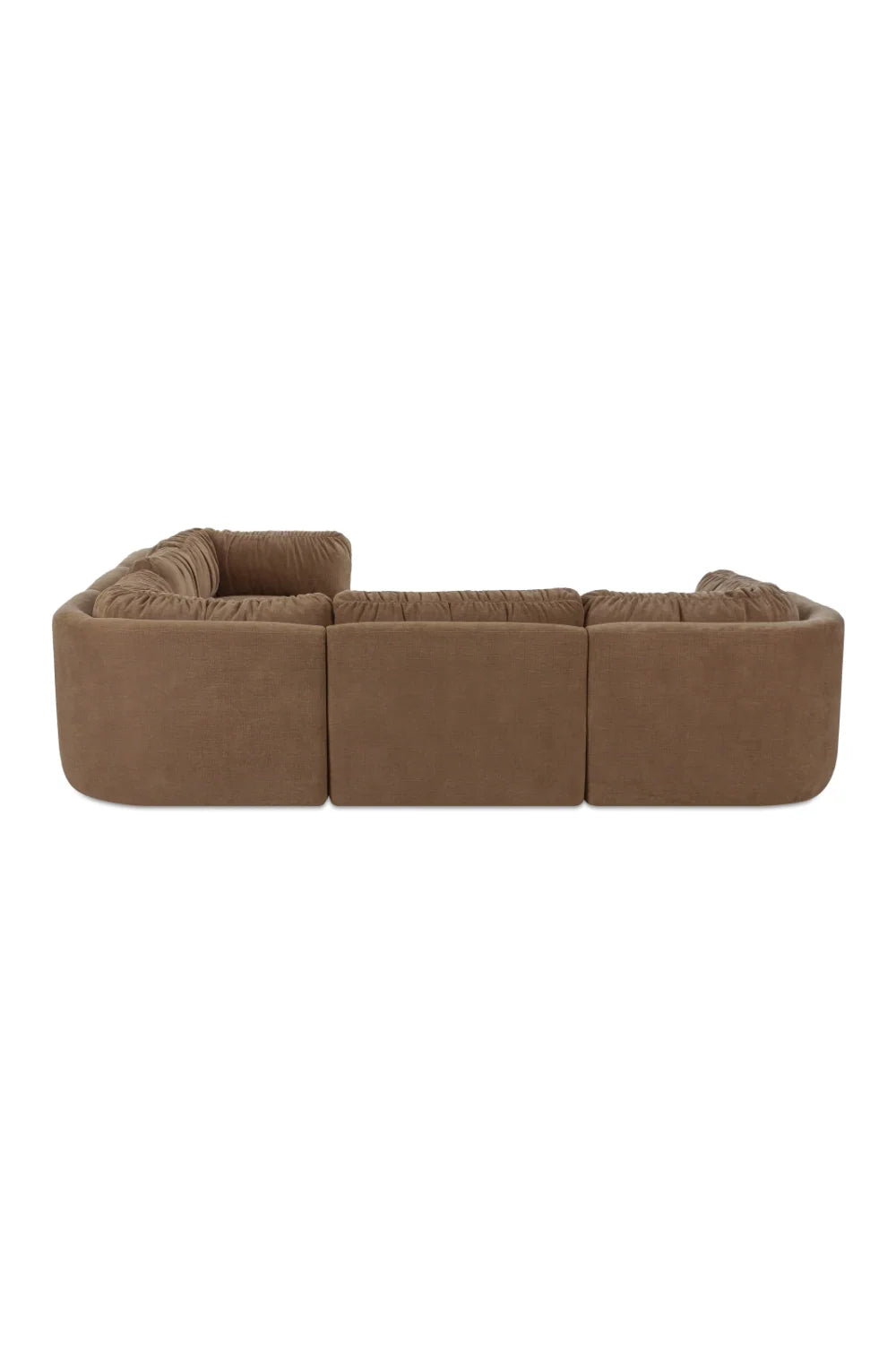 Luxury Modular Chenille Sectional Sofa Modern Italian Style for Villa