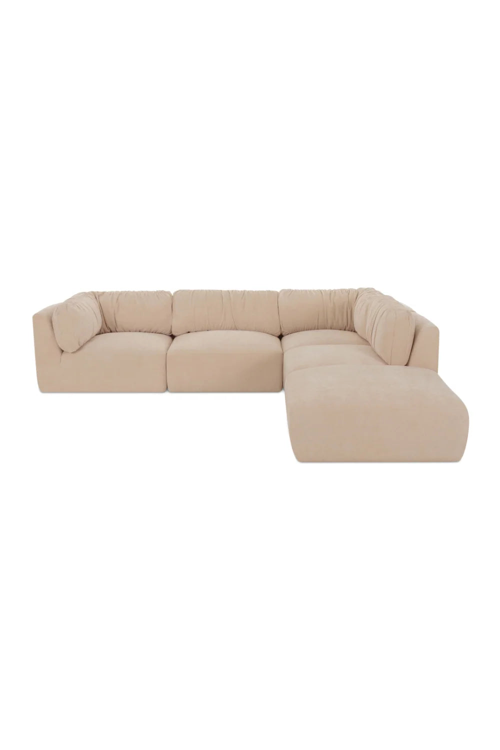 Luxury Modular Chenille Sectional Sofa Modern Italian Style for Villa