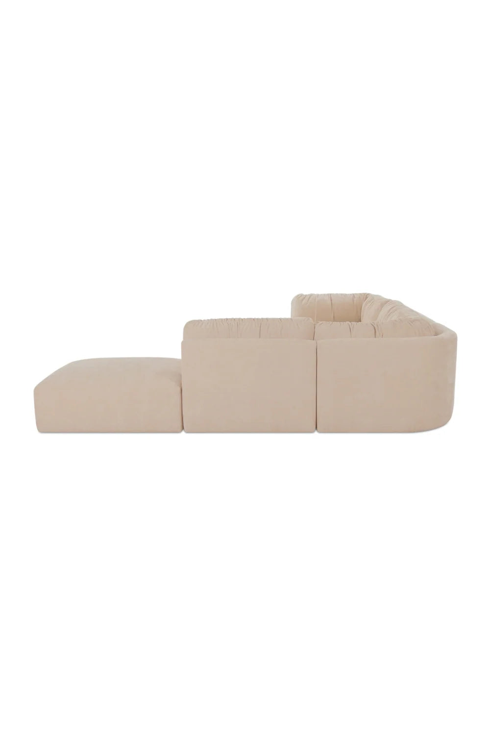 Luxury Modular Chenille Sectional Sofa Modern Italian Style for Villa