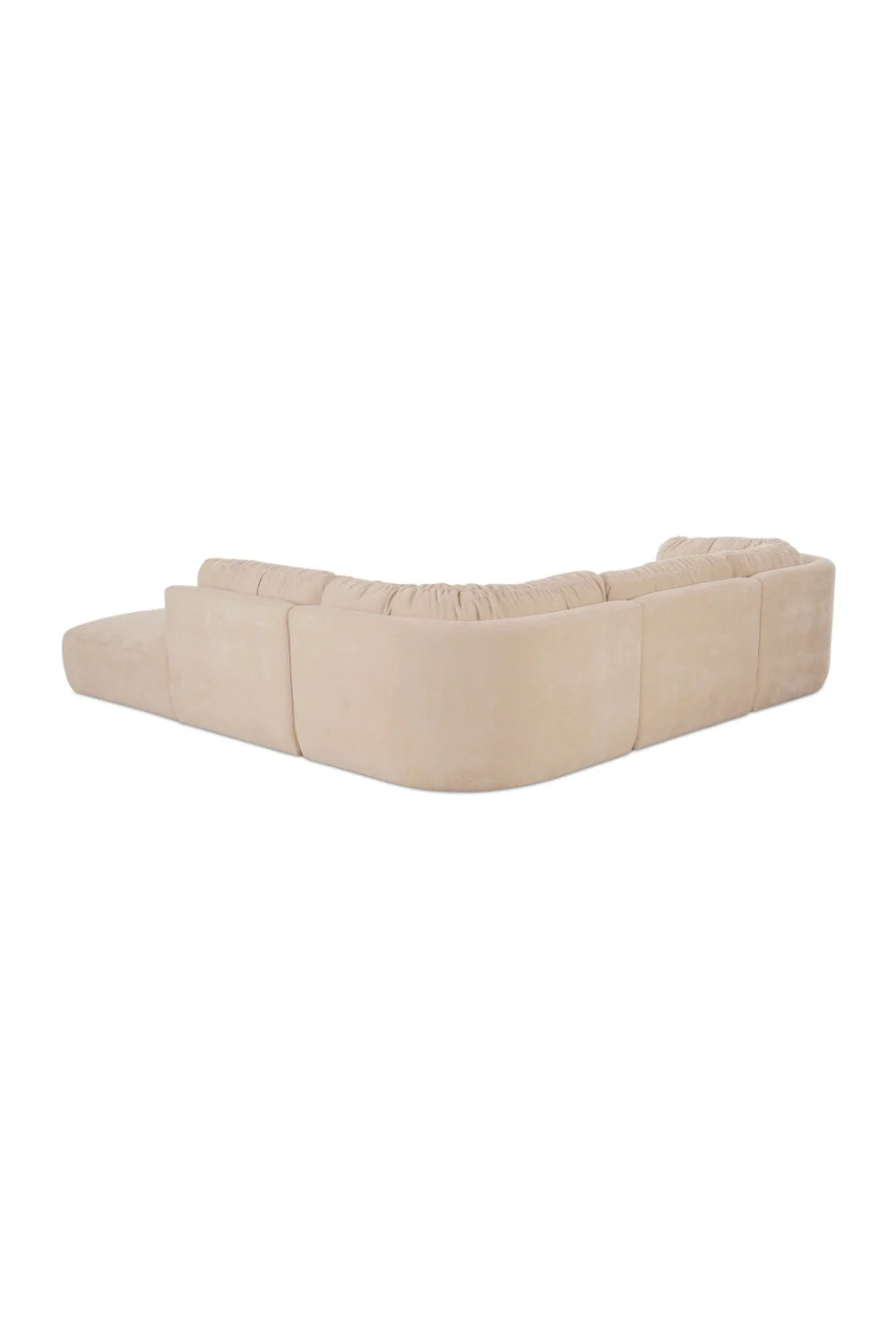 Luxury Modular Chenille Sectional Sofa Modern Italian Style for Villa