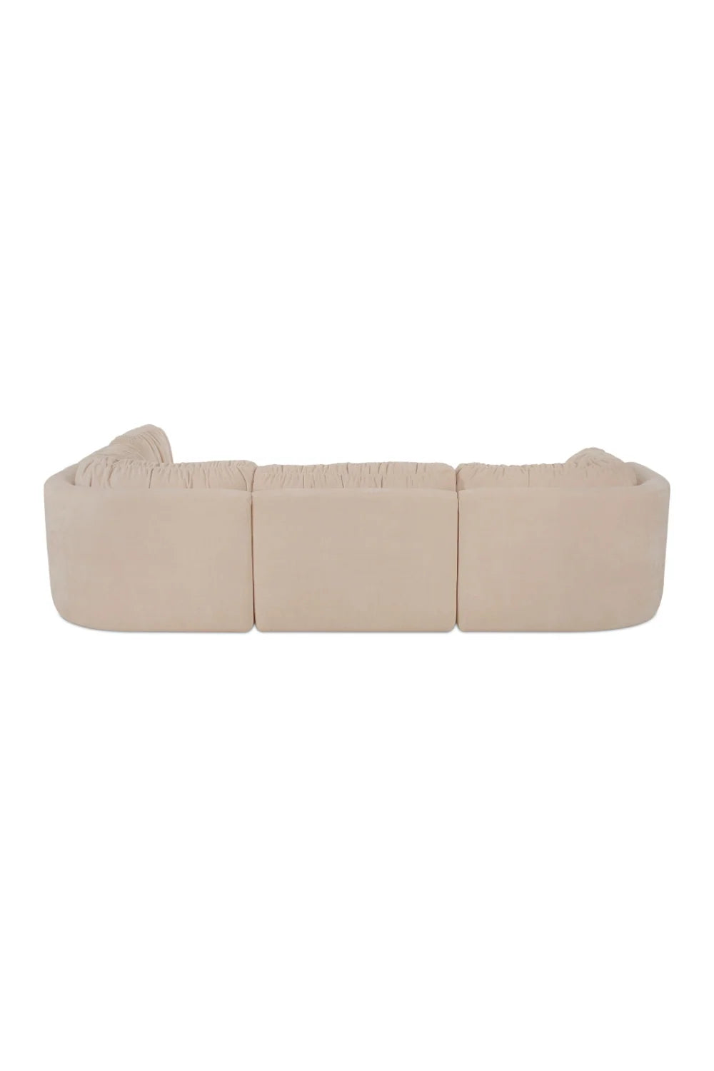 Luxury Modular Chenille Sectional Sofa Modern Italian Style for Villa